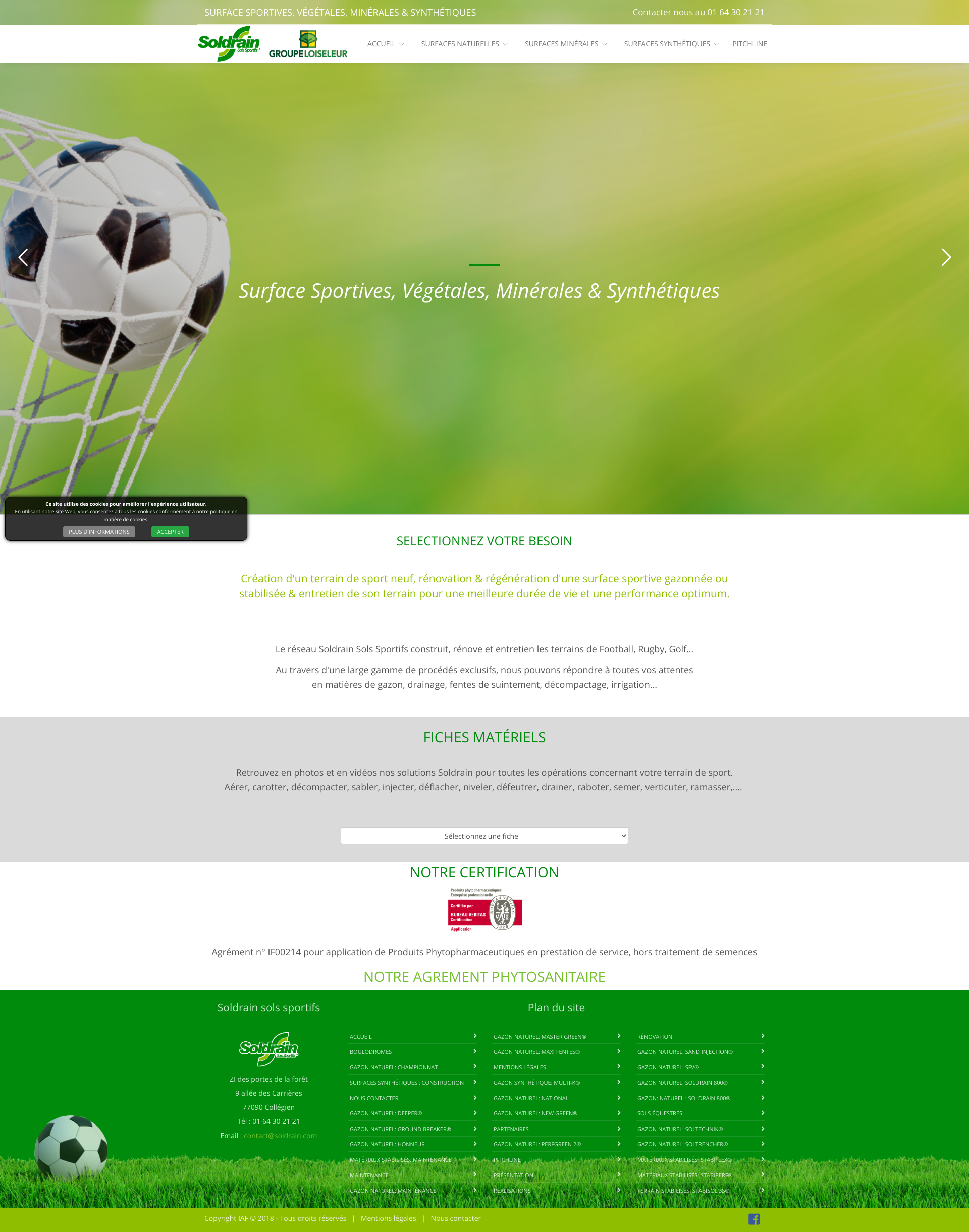 Aperçu du site