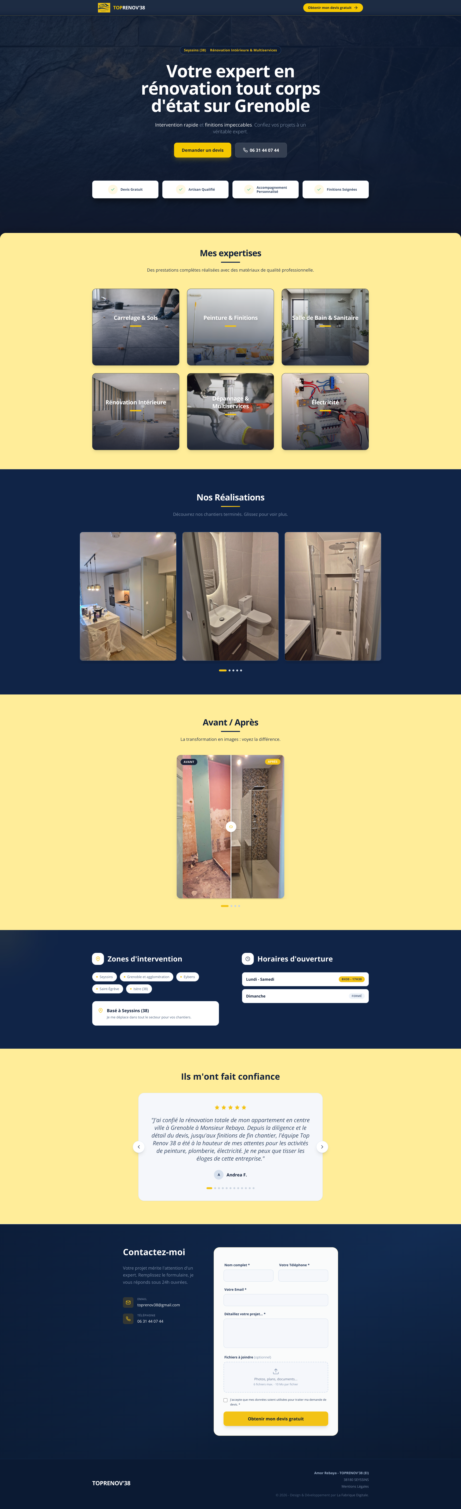 Aperçu du site
