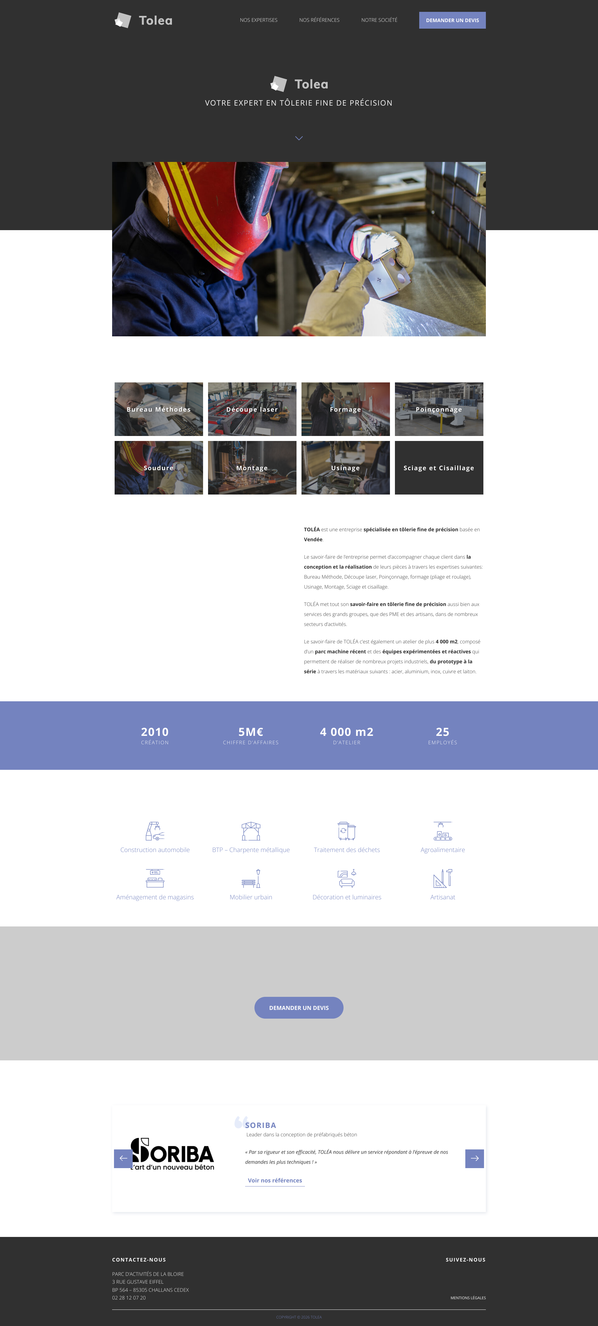 Aperçu du site