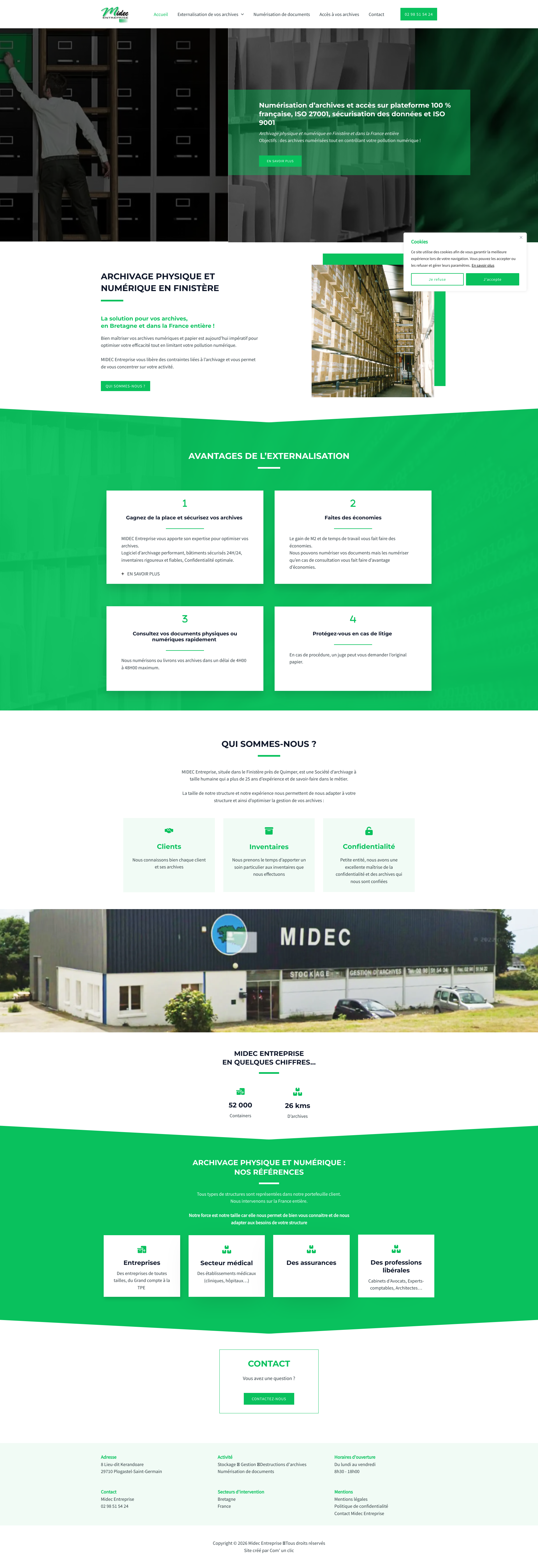 Aperçu du site