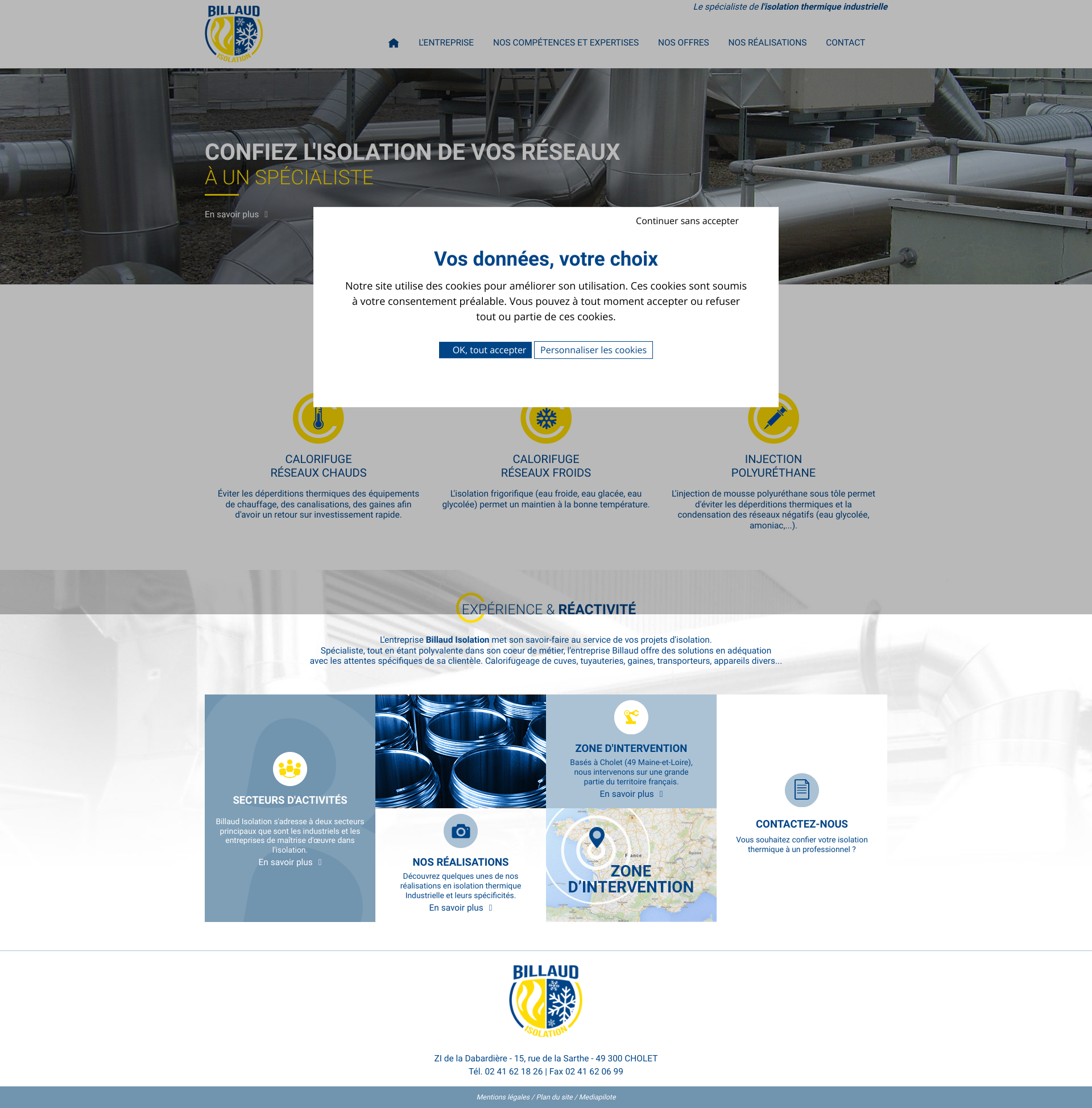 Aperçu du site