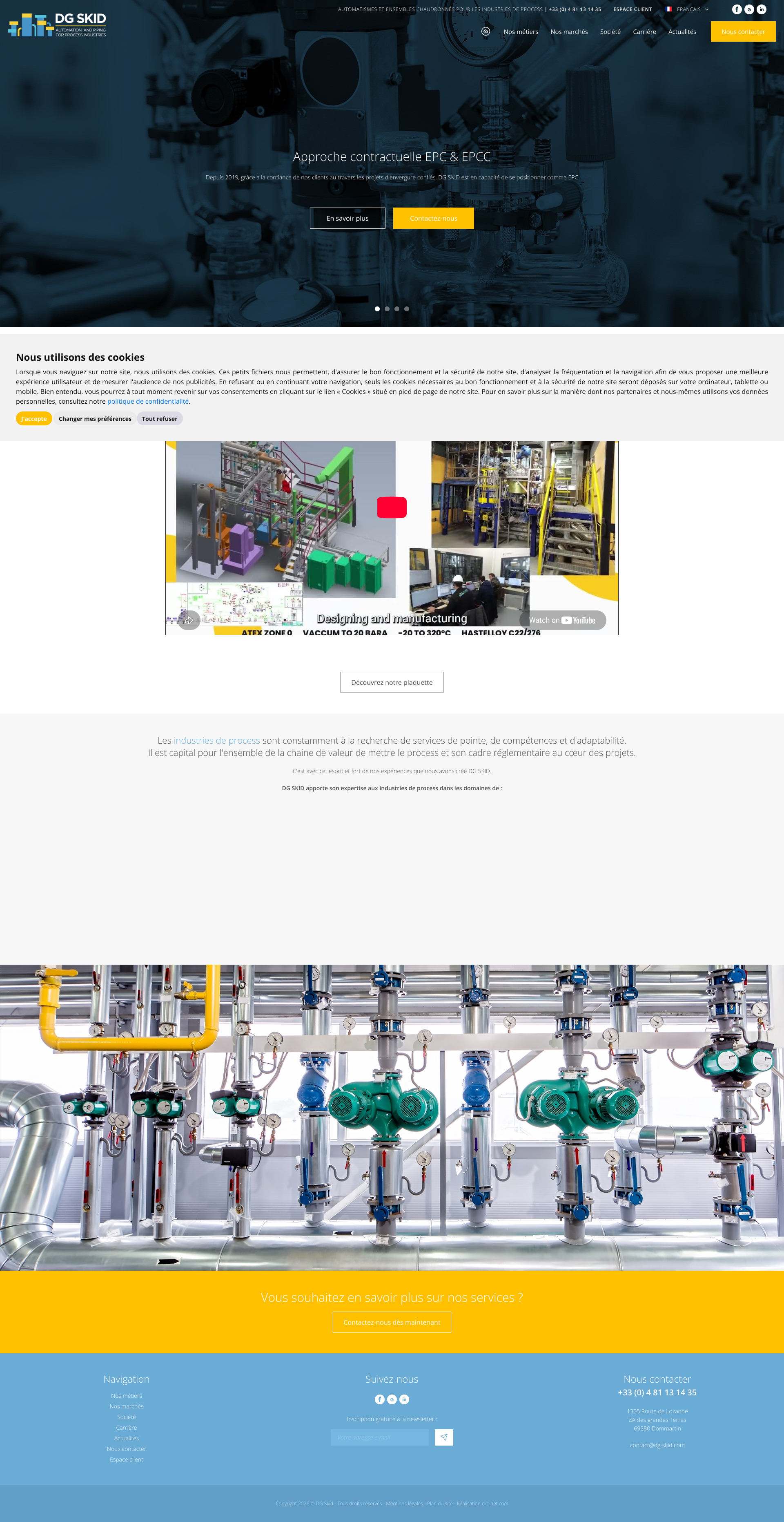 Aperçu du site