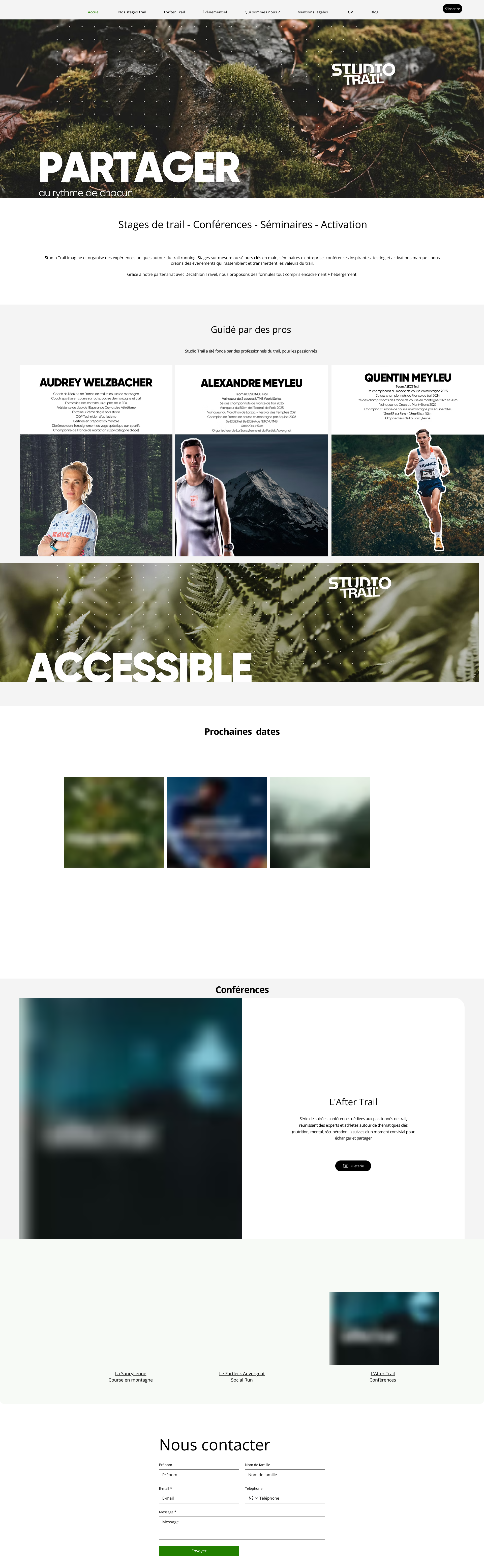 Aperçu du site