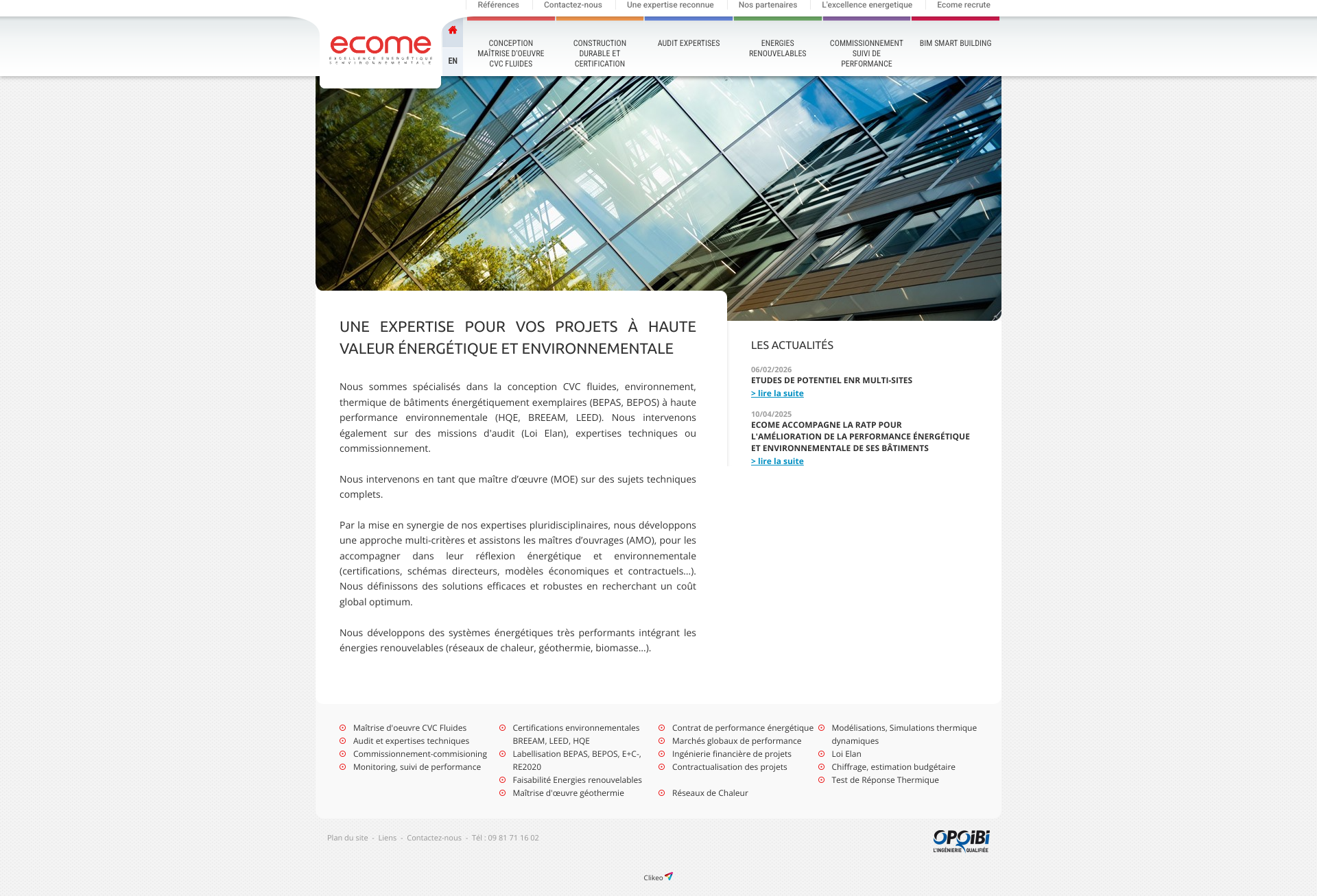 Aperçu du site