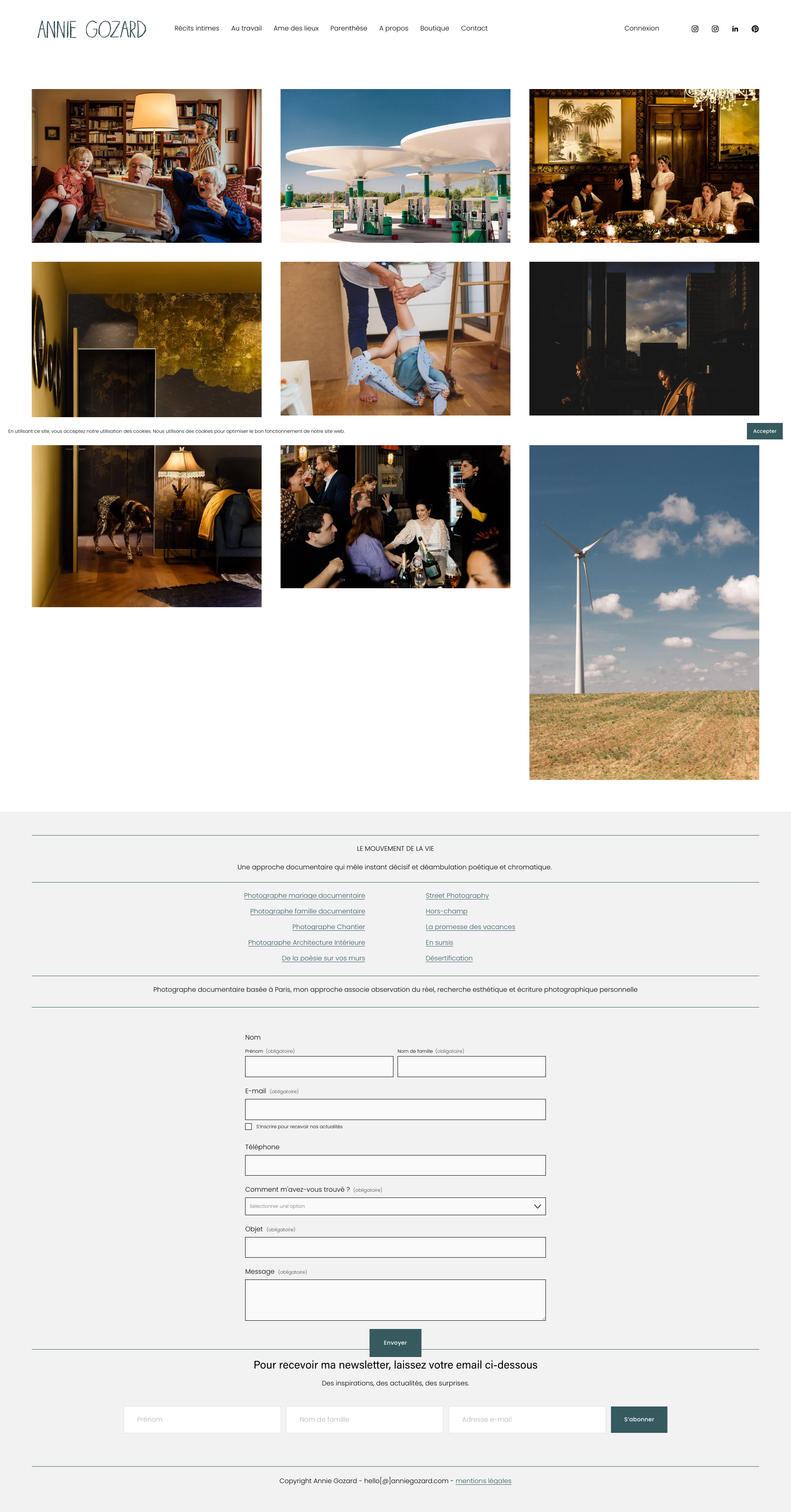 Aperçu du site