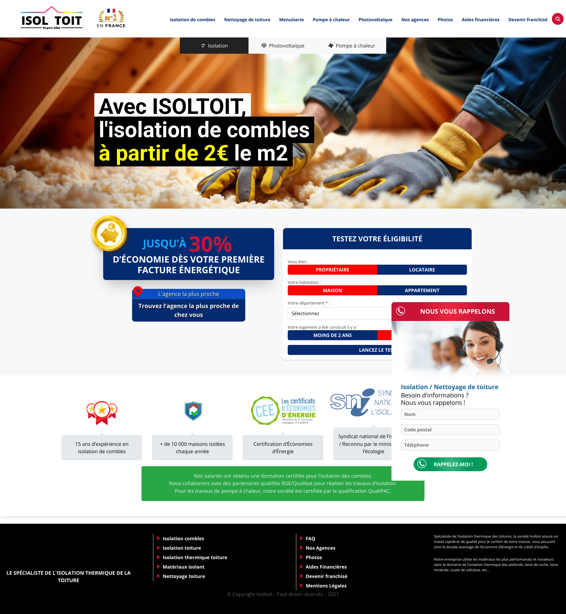 Aperçu du site