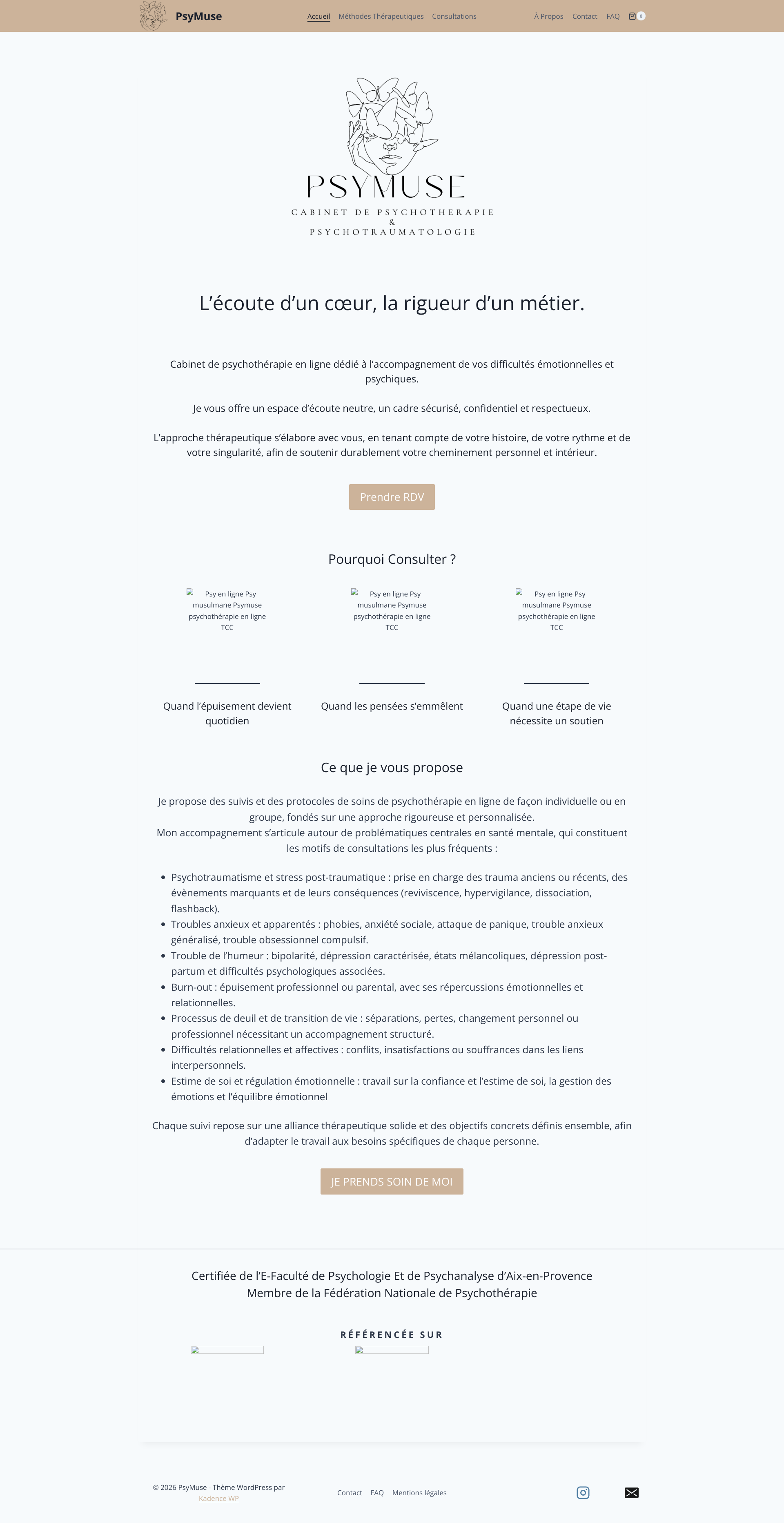 Aperçu du site