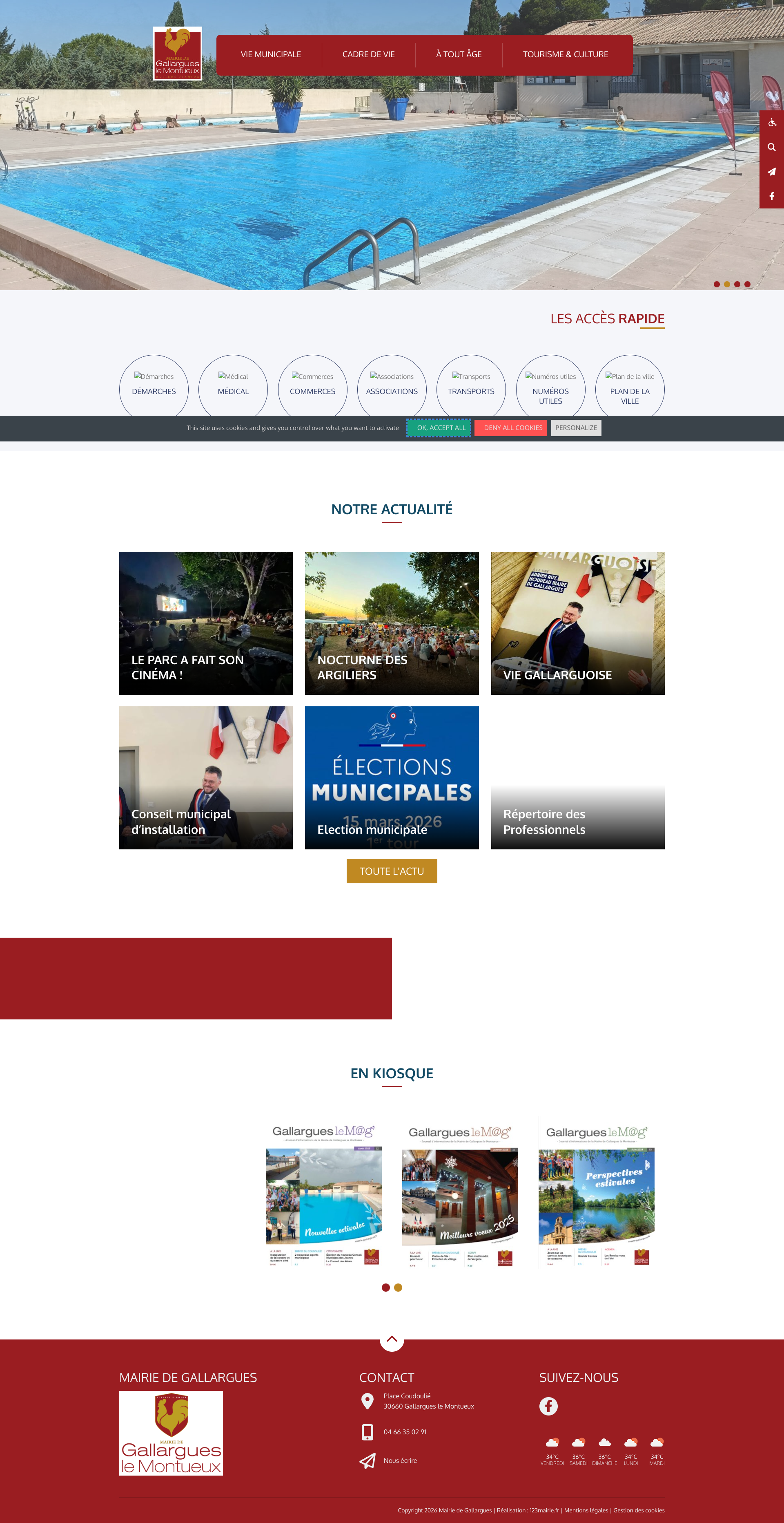 Aperçu du site