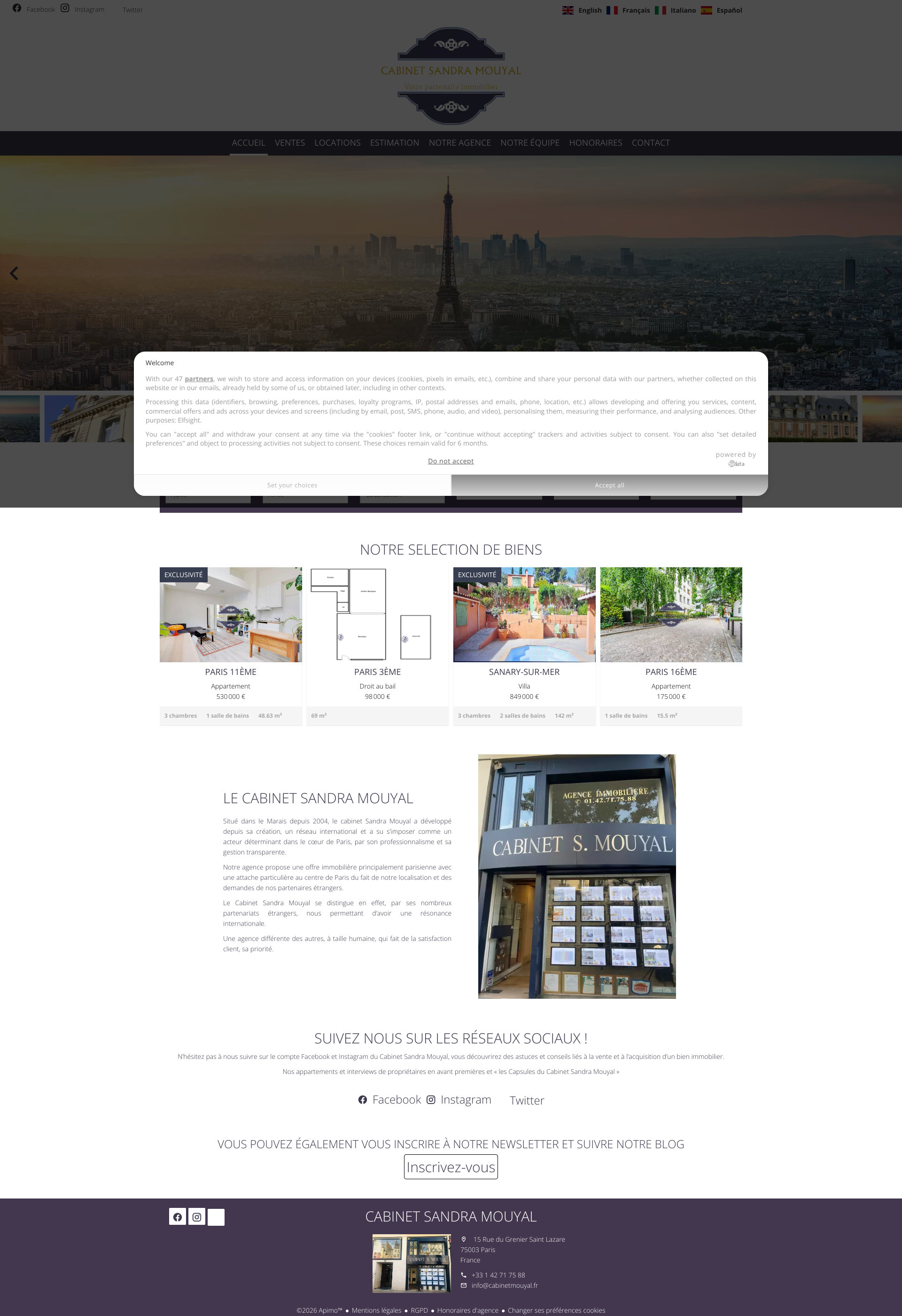 Aperçu du site