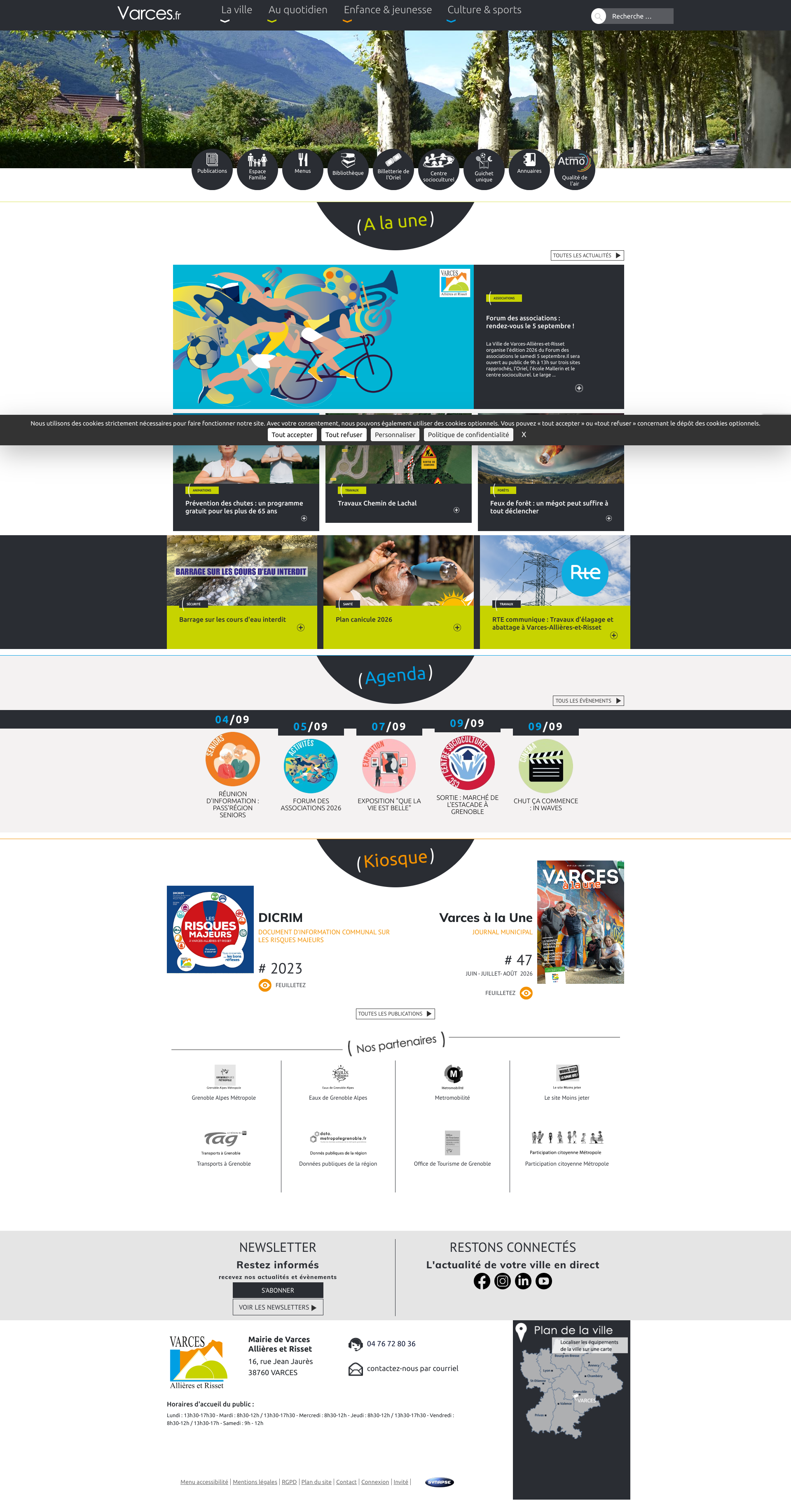 Aperçu du site