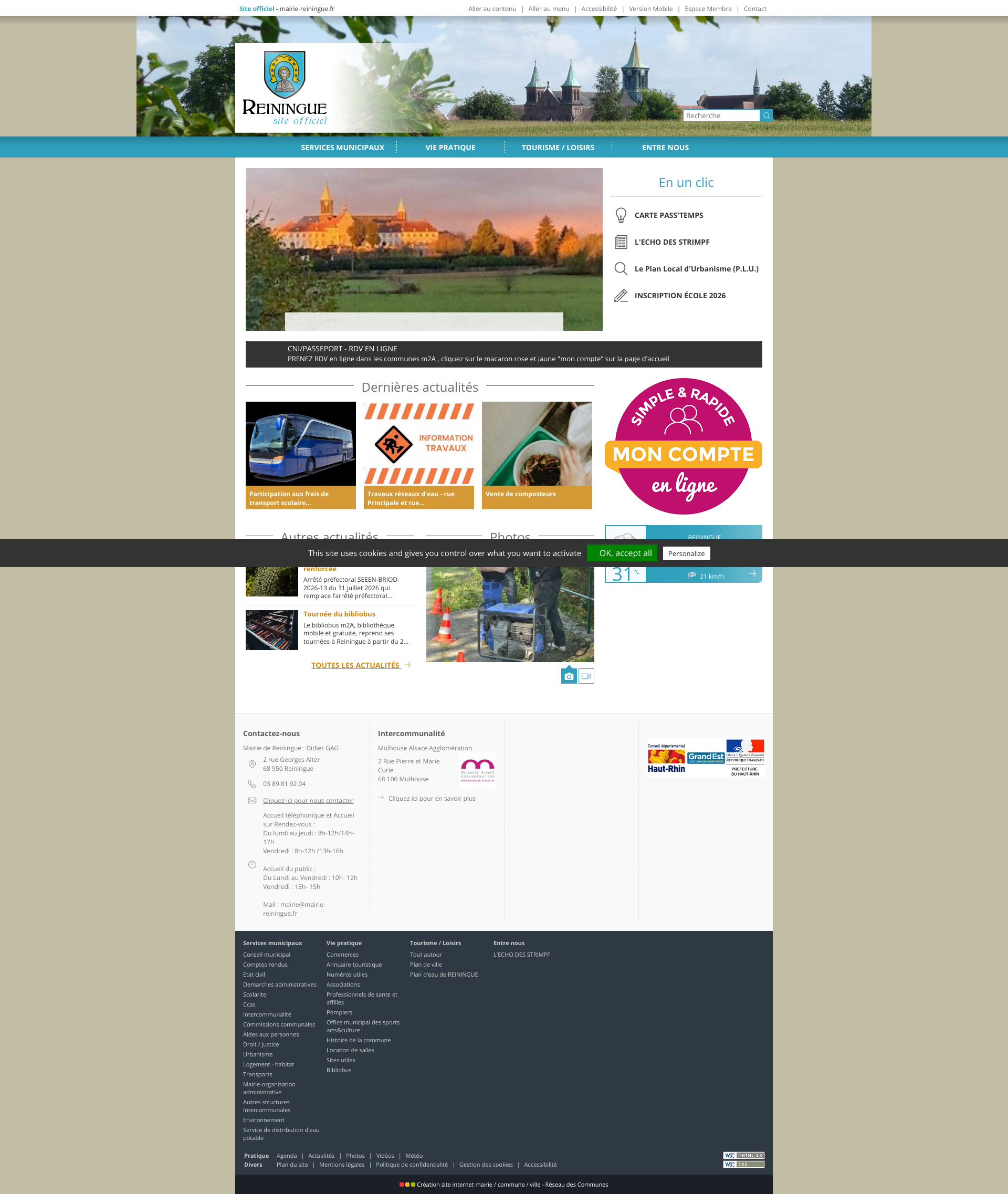 Aperçu du site