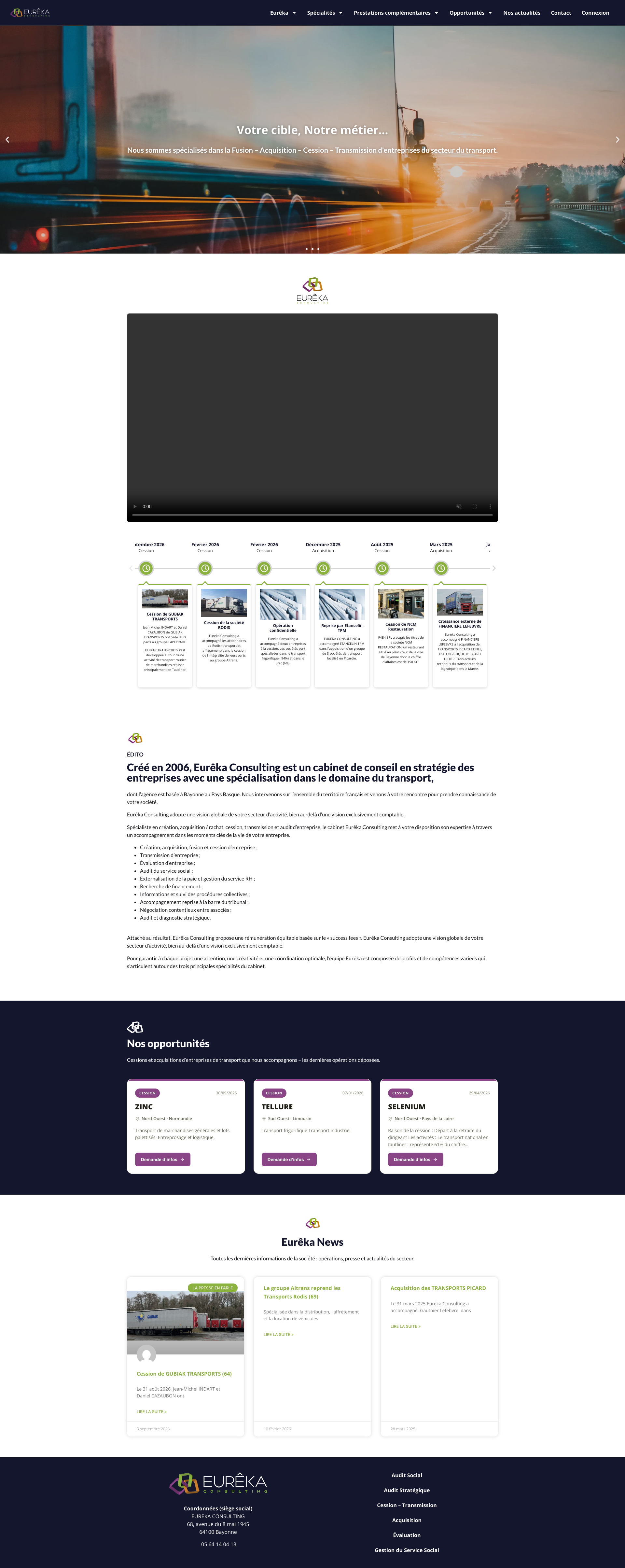 Aperçu du site