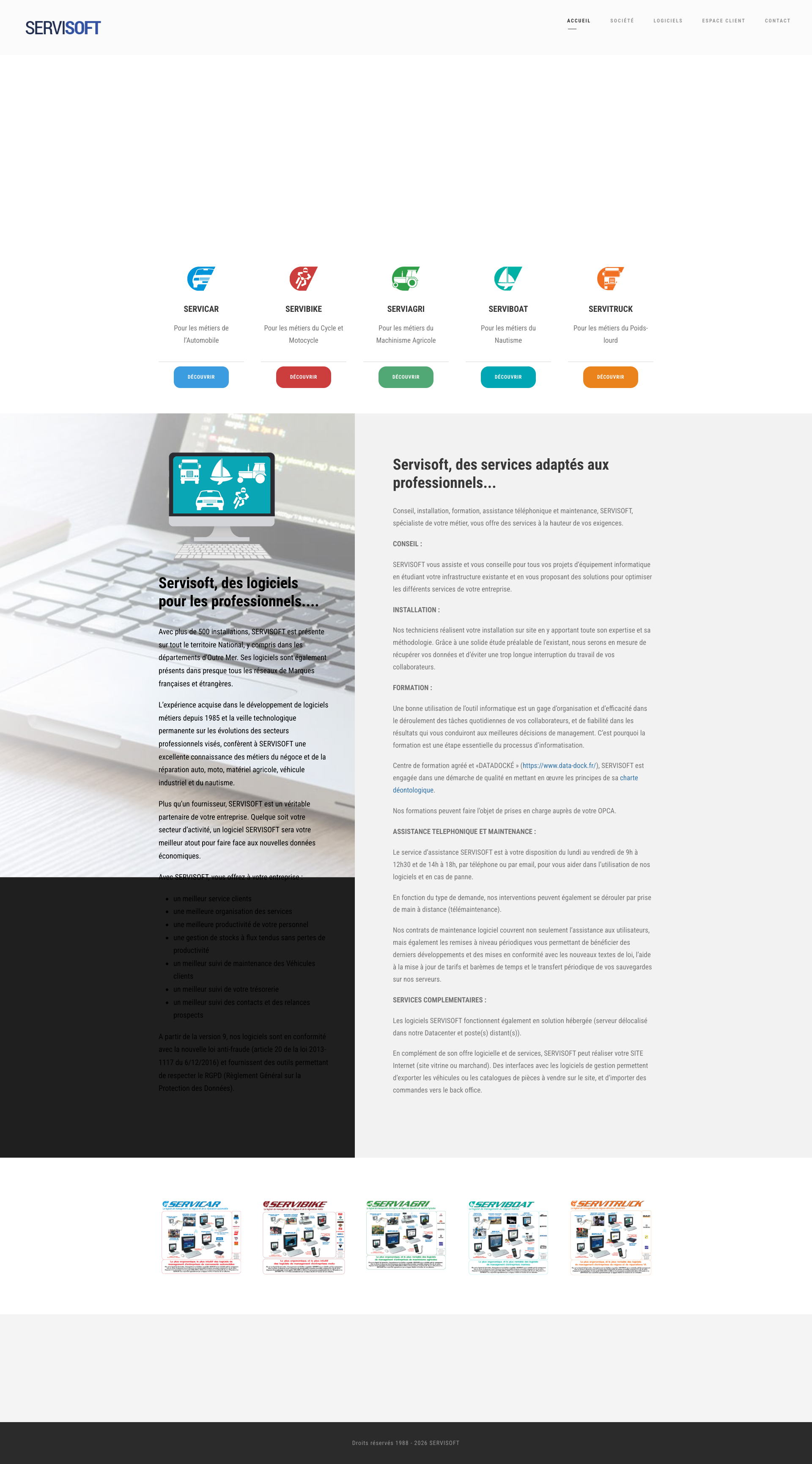 Aperçu du site
