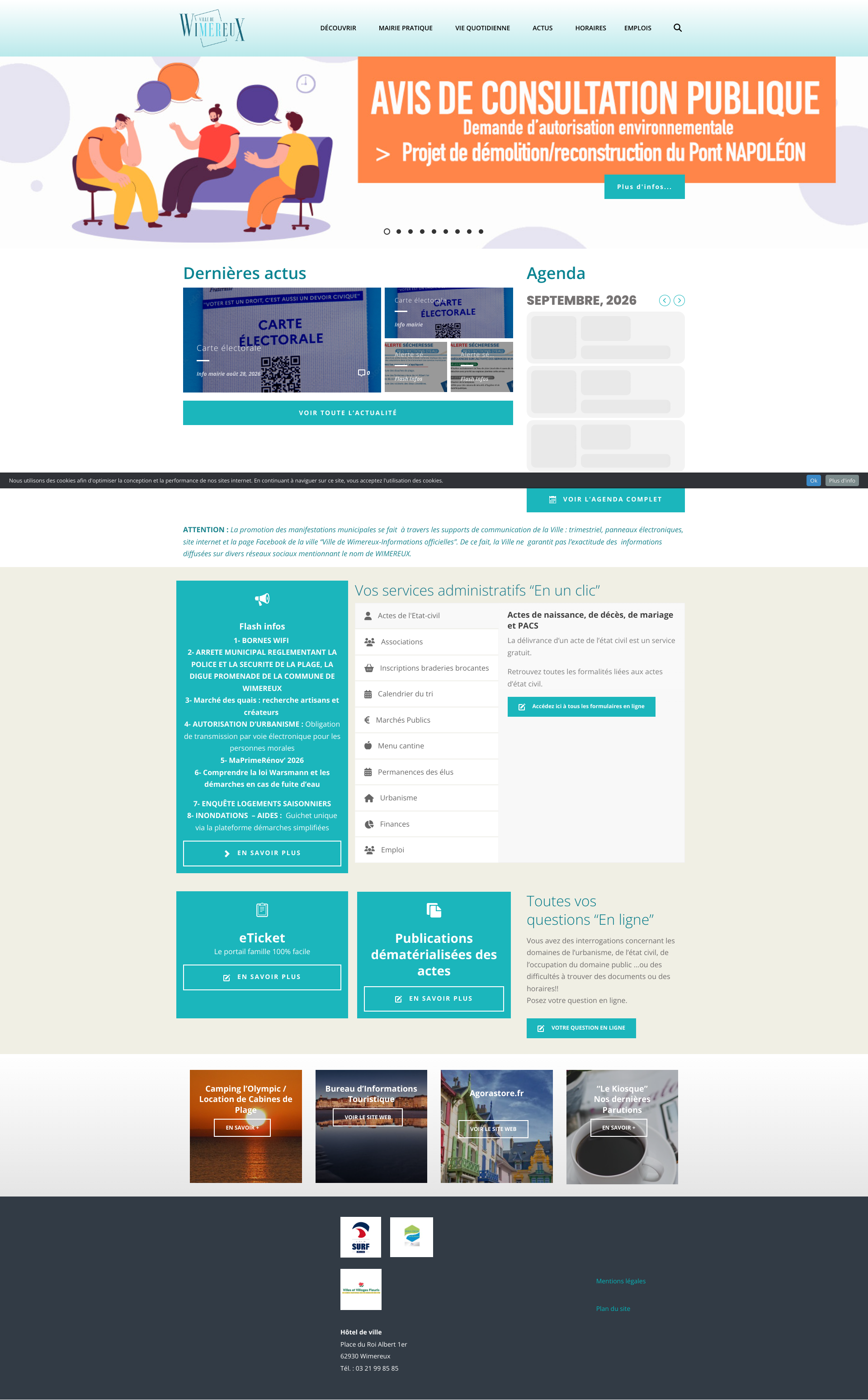 Aperçu du site