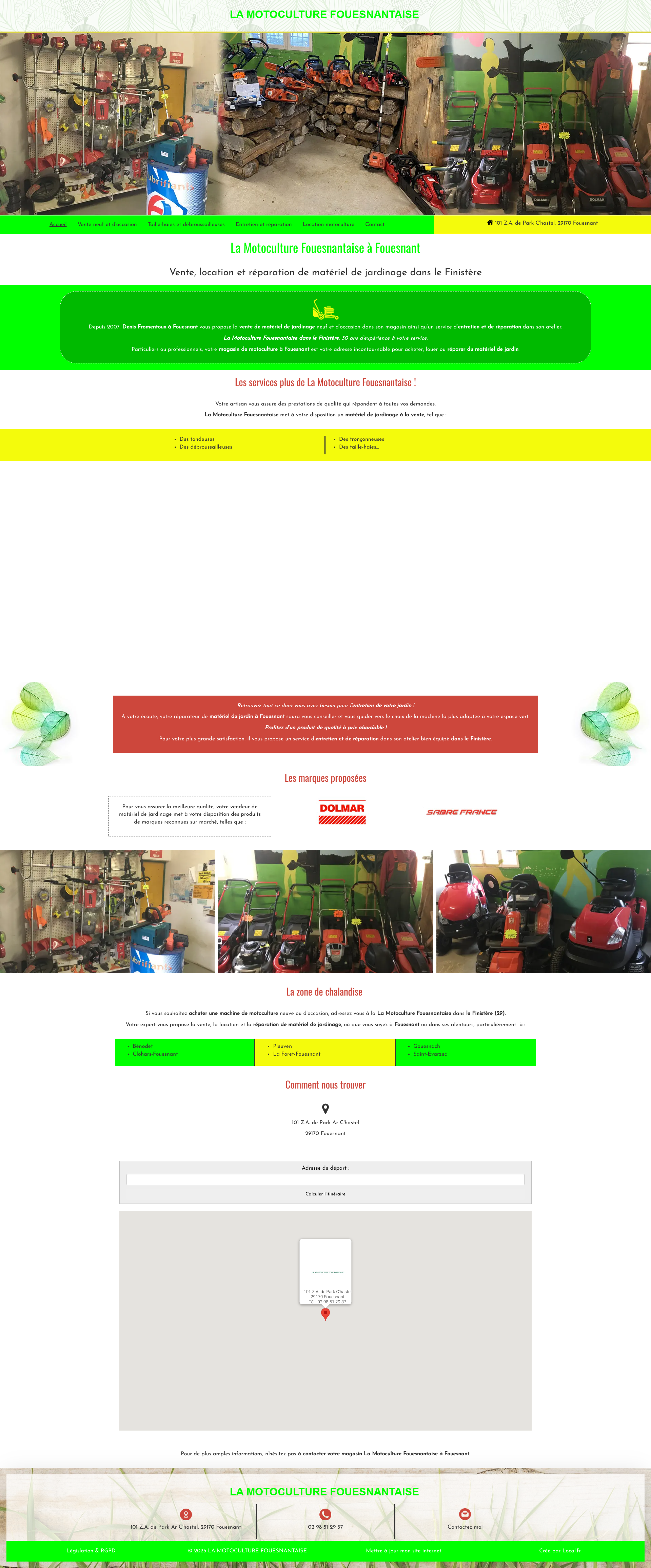 Aperçu du site