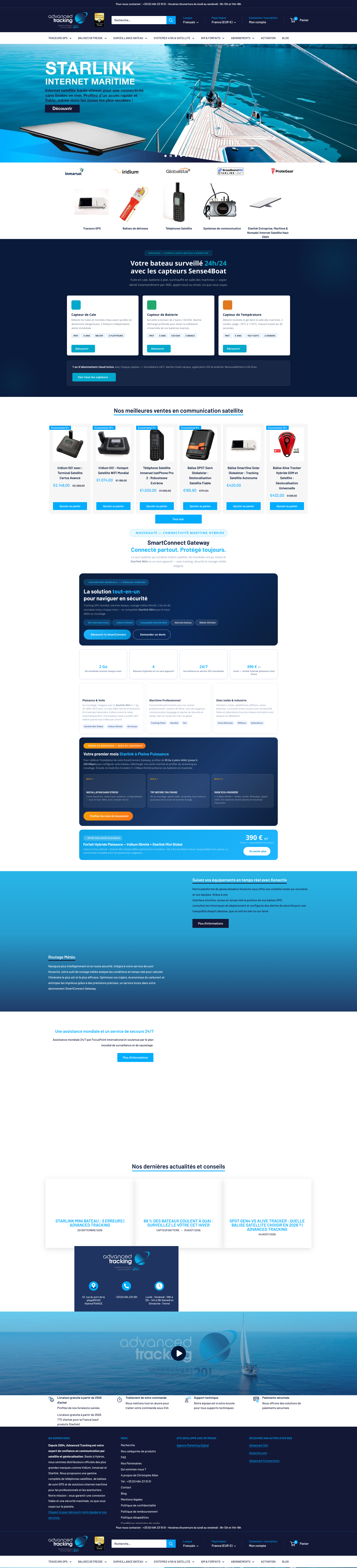 Aperçu du site