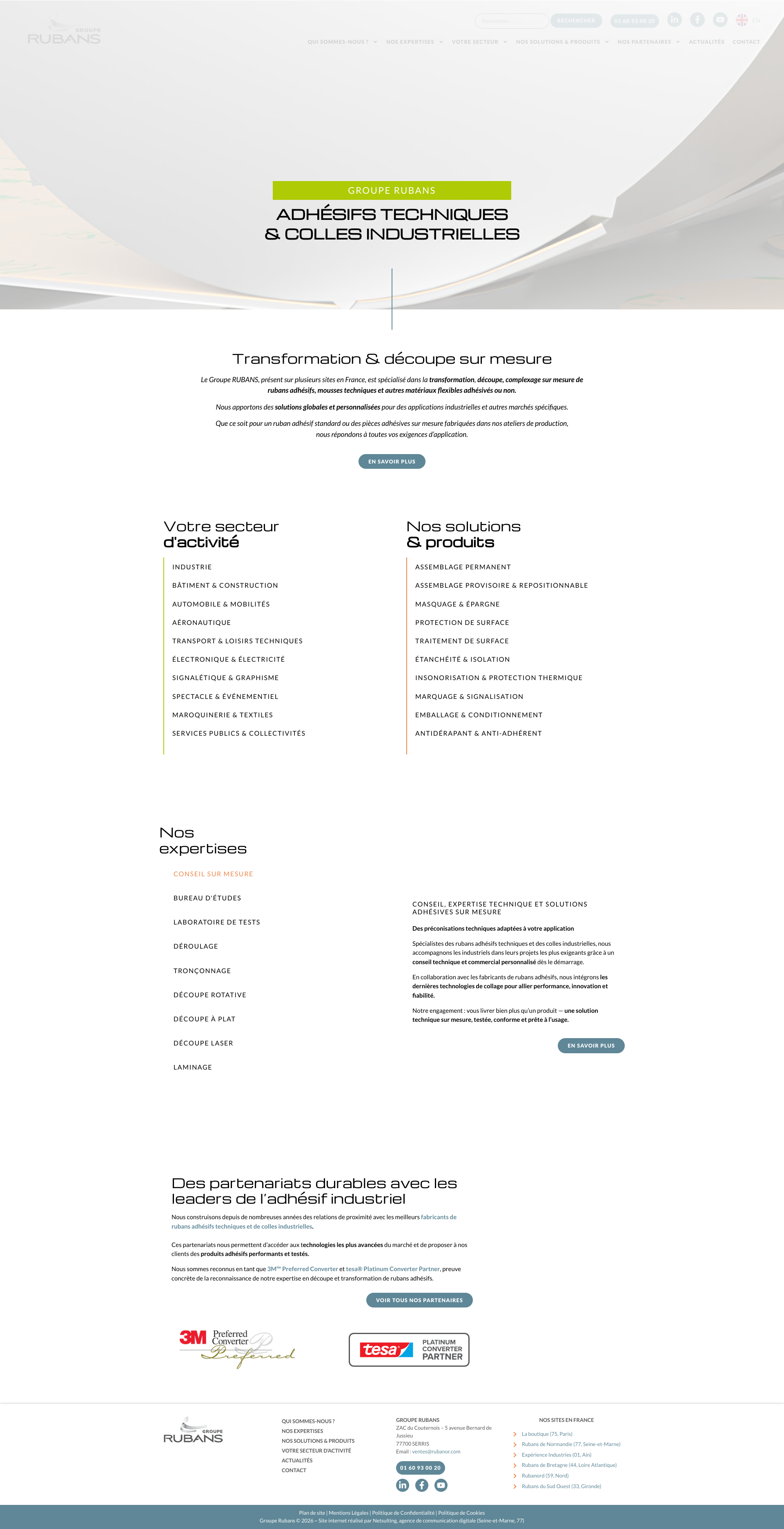 Aperçu du site