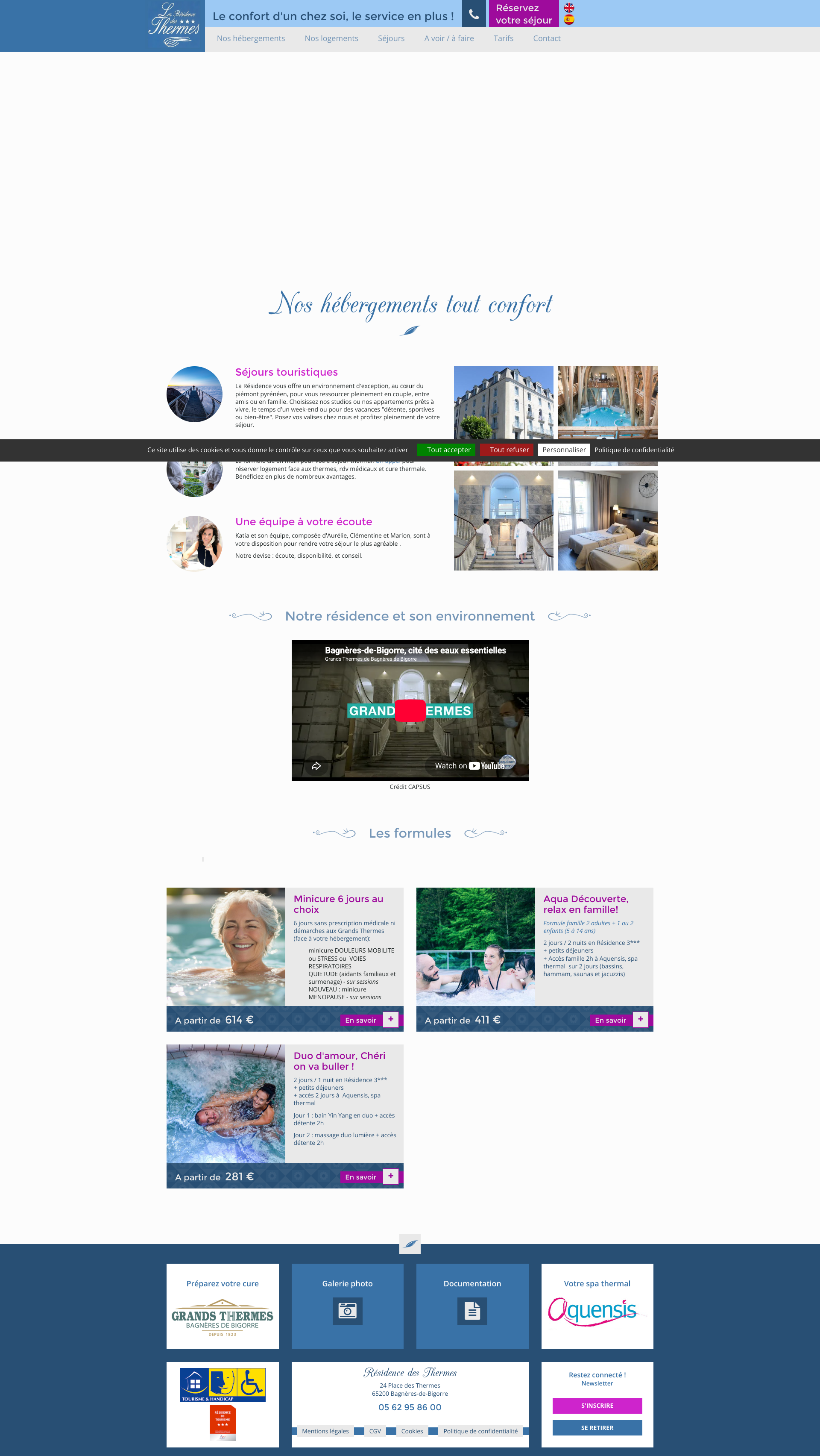 Aperçu du site