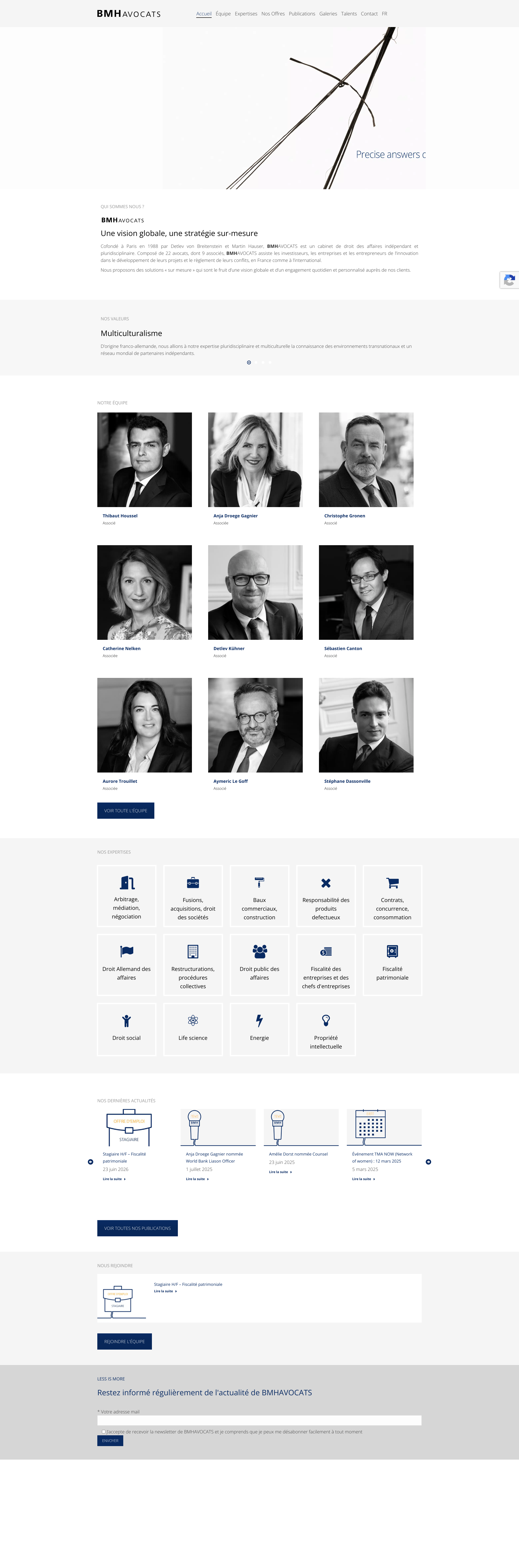 Aperçu du site