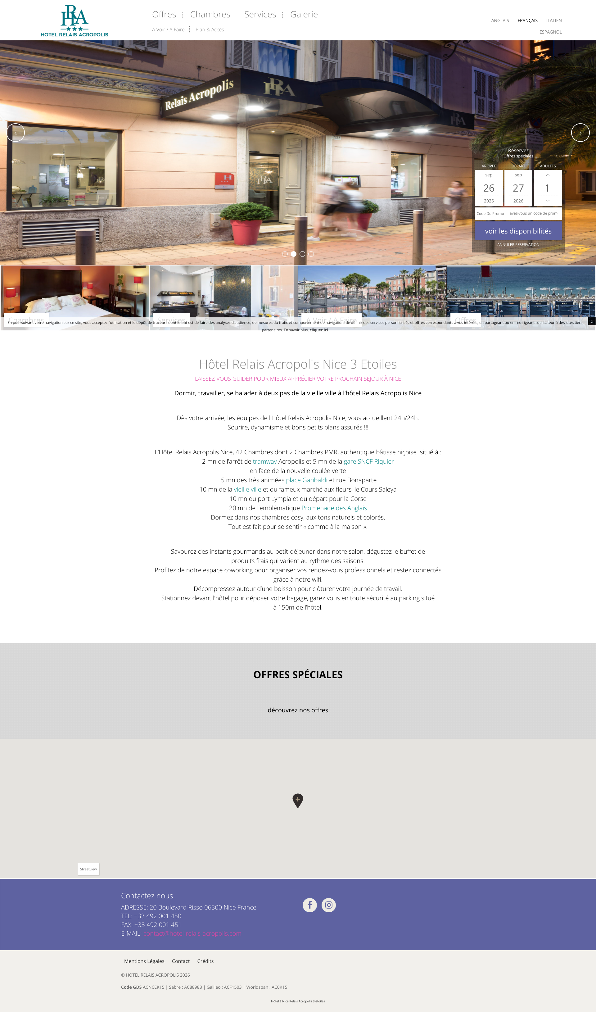 Aperçu du site