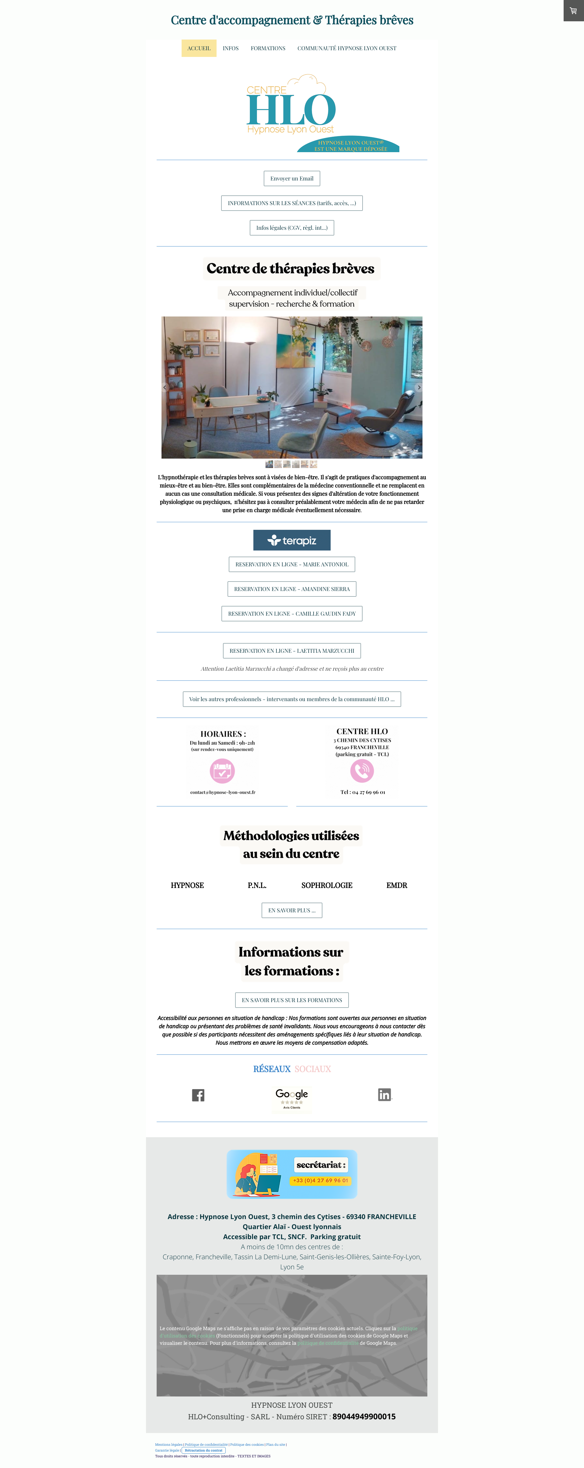 Aperçu du site