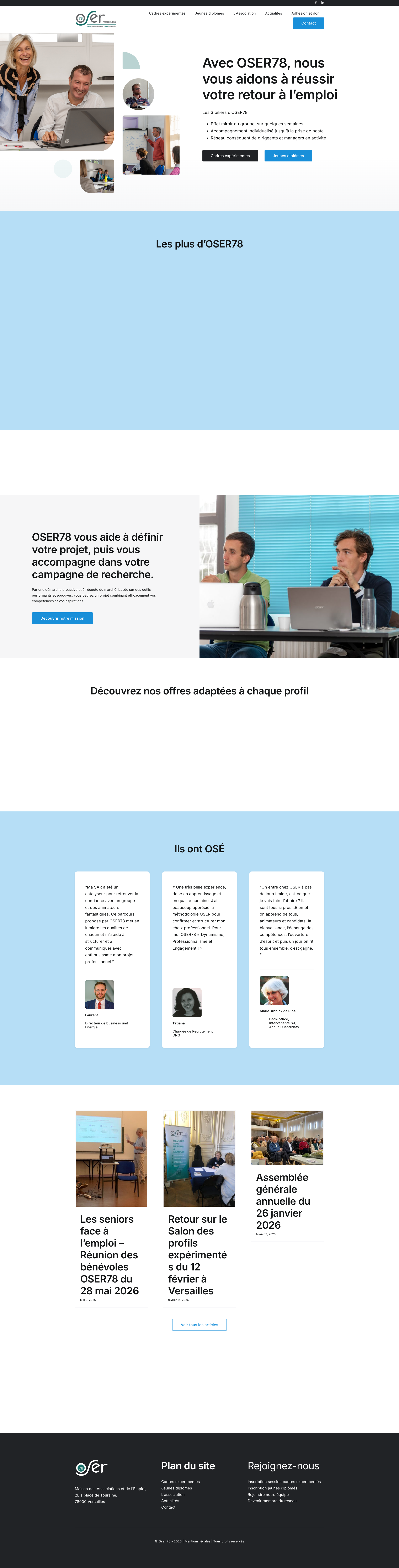 Aperçu du site