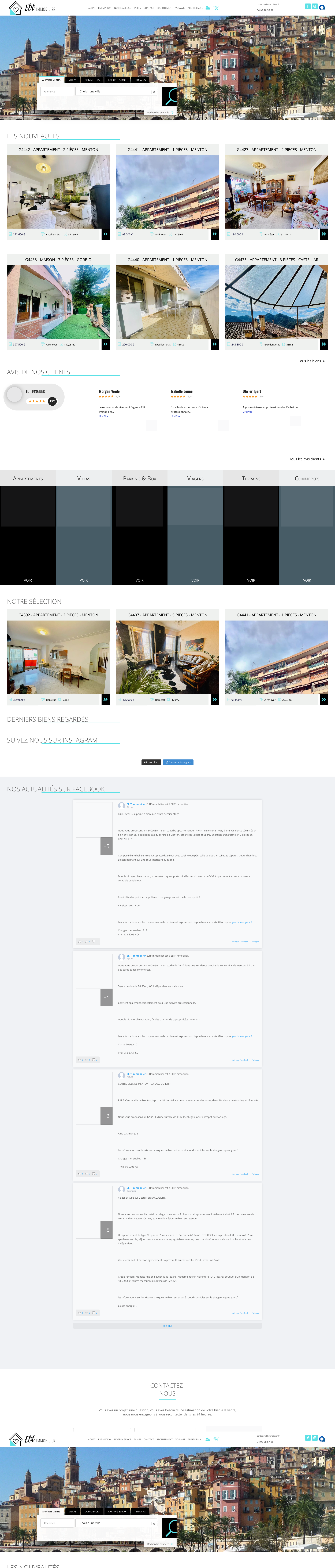 Aperçu du site