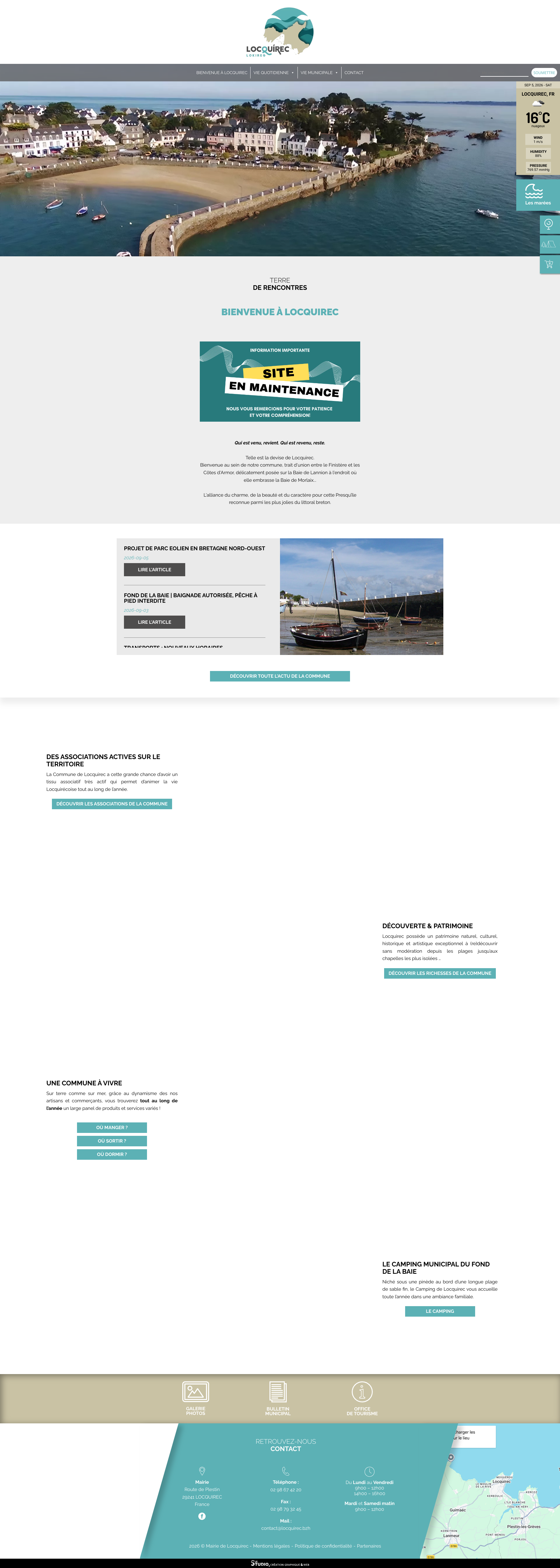 Aperçu du site