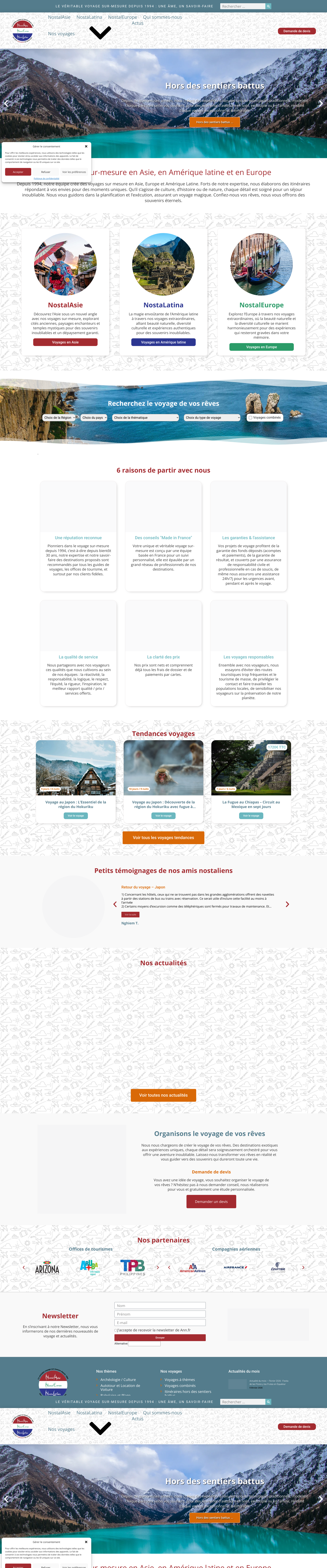 Aperçu du site