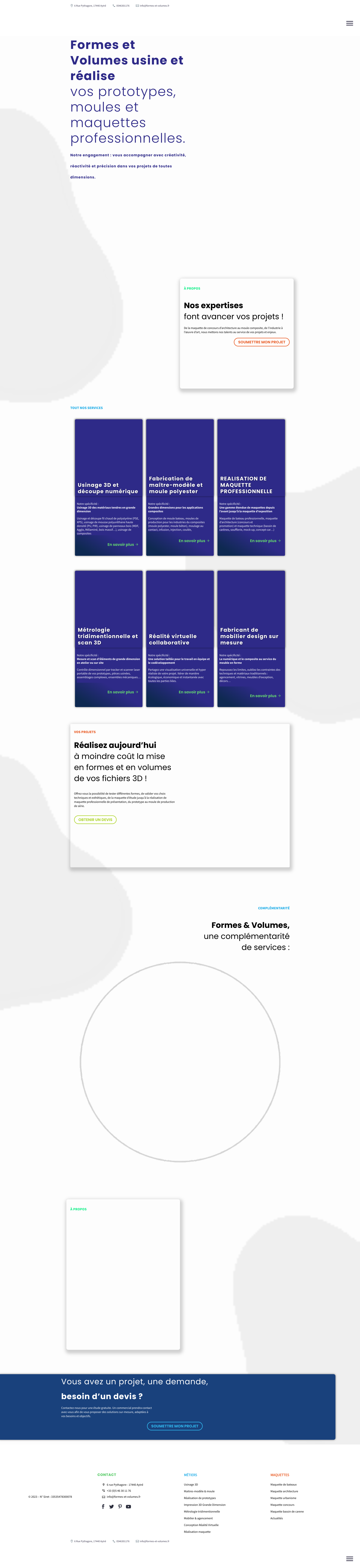Aperçu du site
