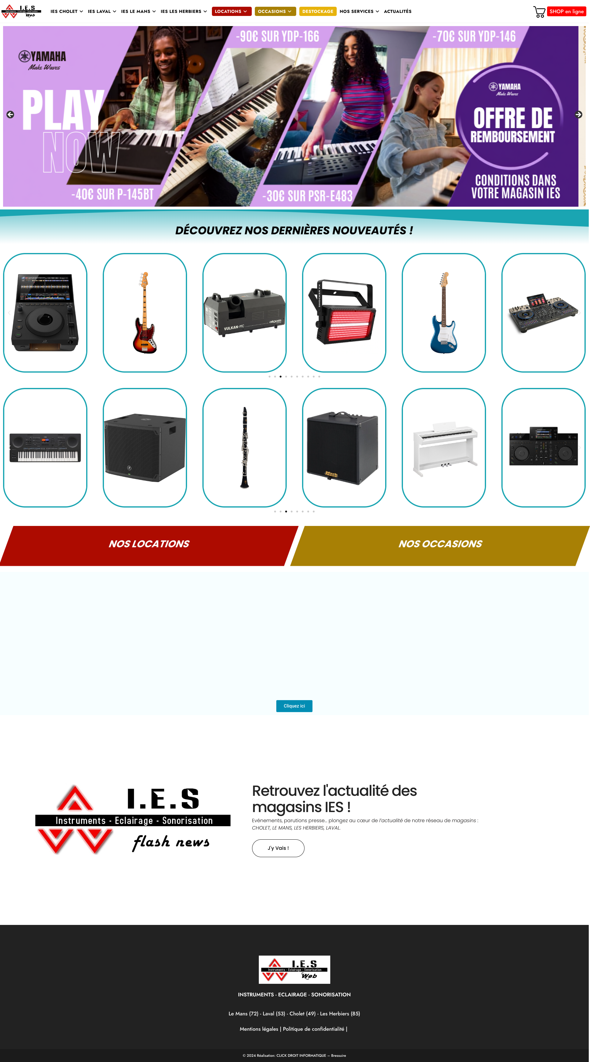 Aperçu du site