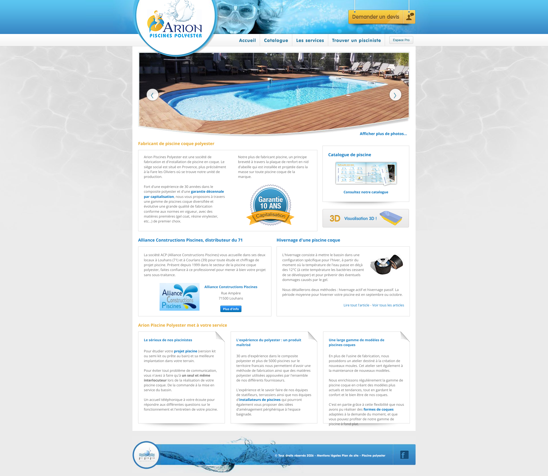 Aperçu du site