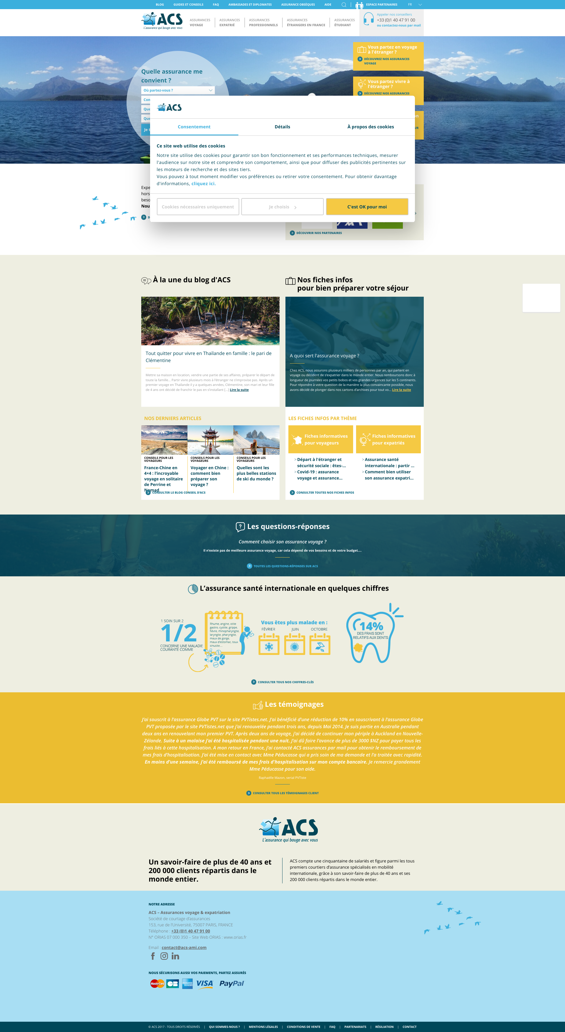 Aperçu du site