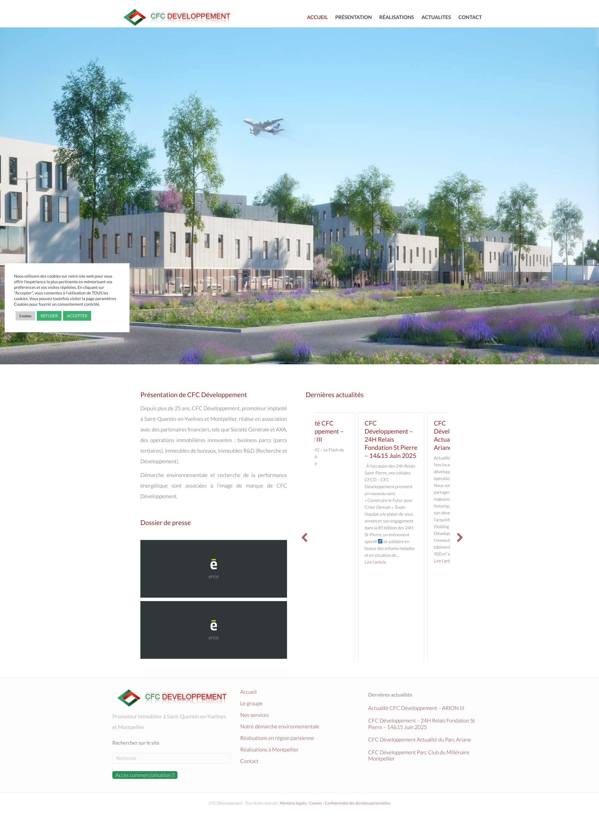 Aperçu du site
