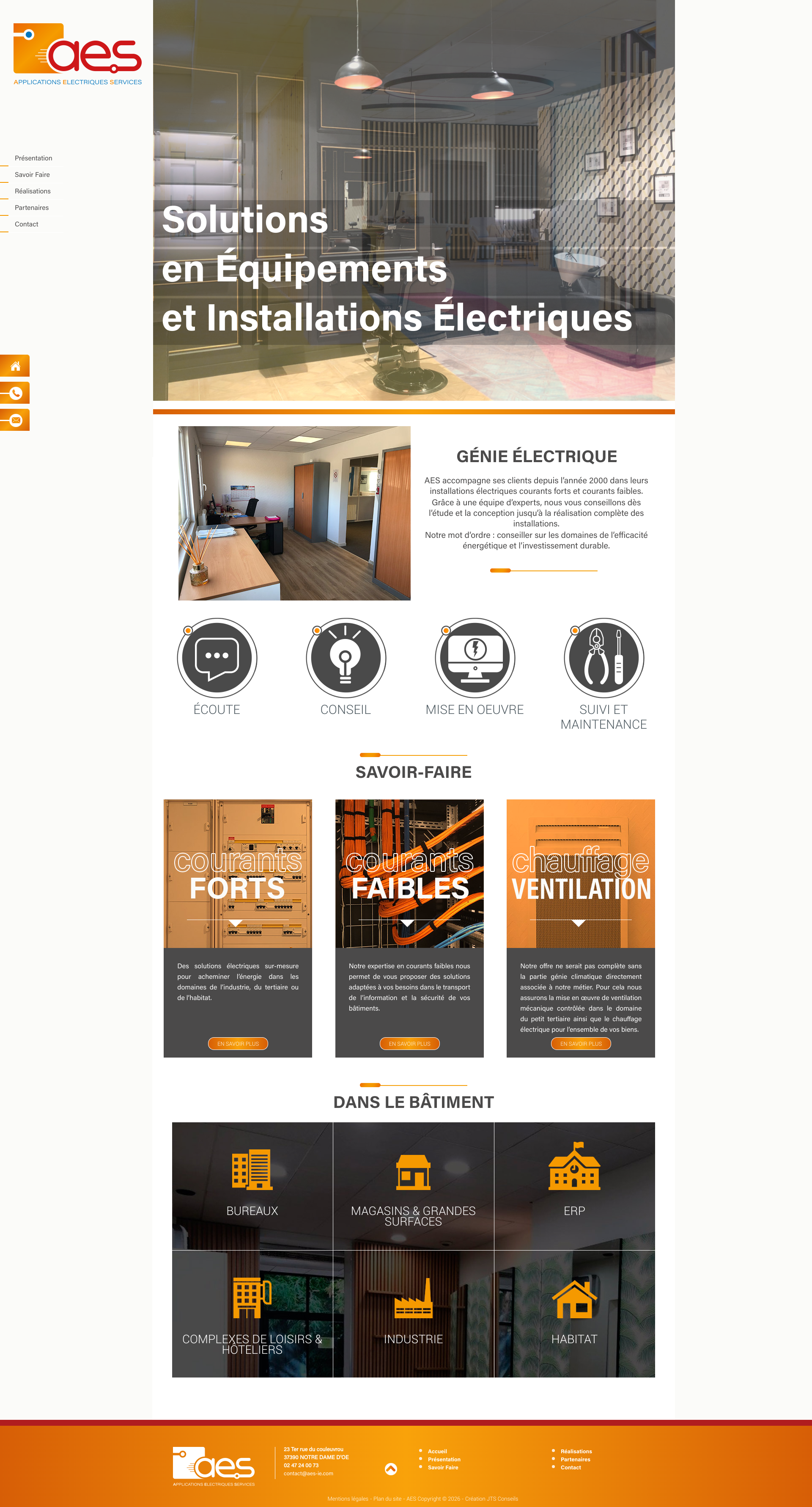 Aperçu du site