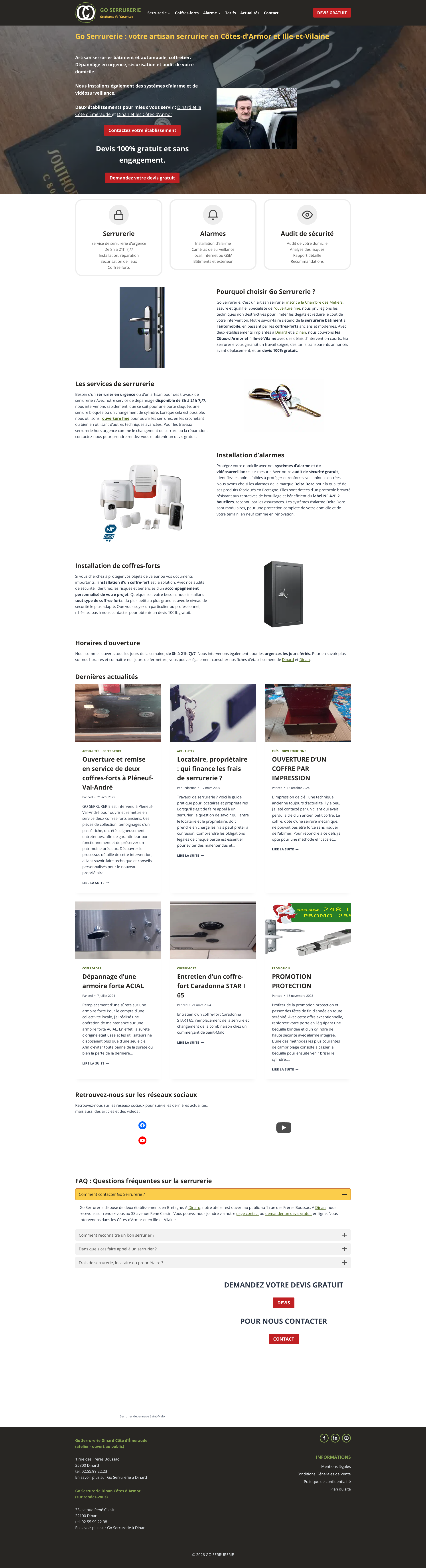 Aperçu du site