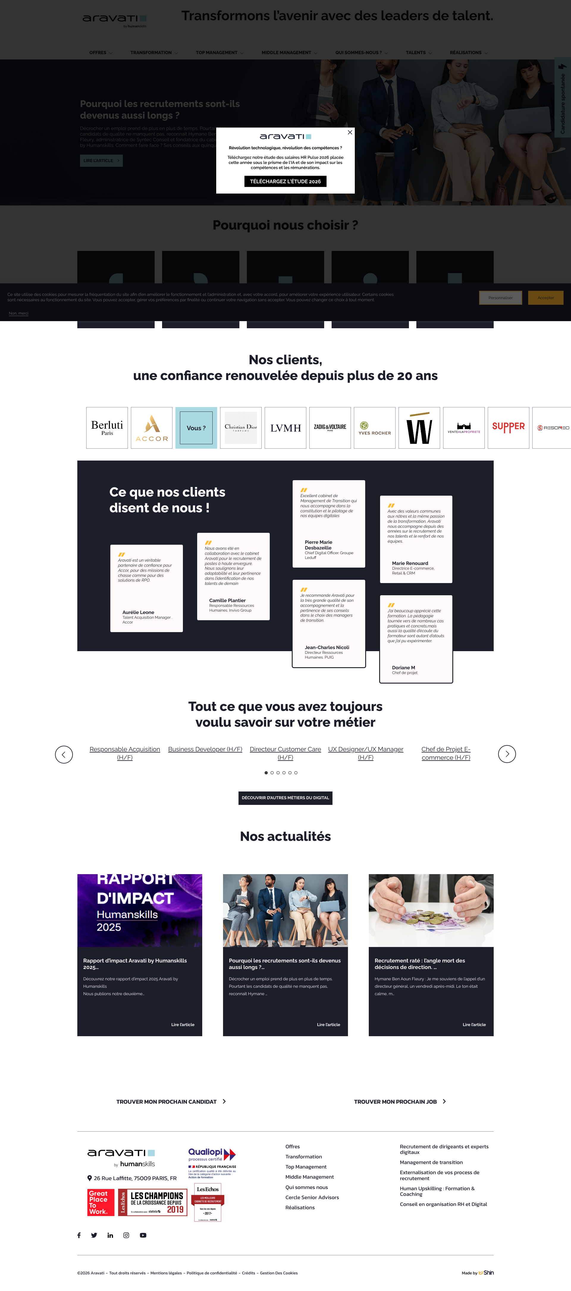 Aperçu du site