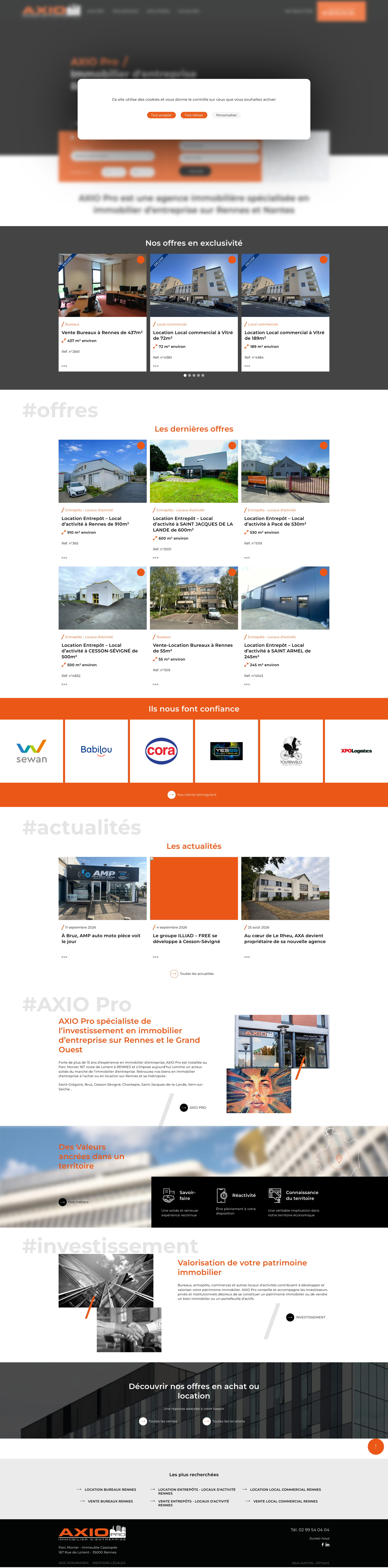 Aperçu du site