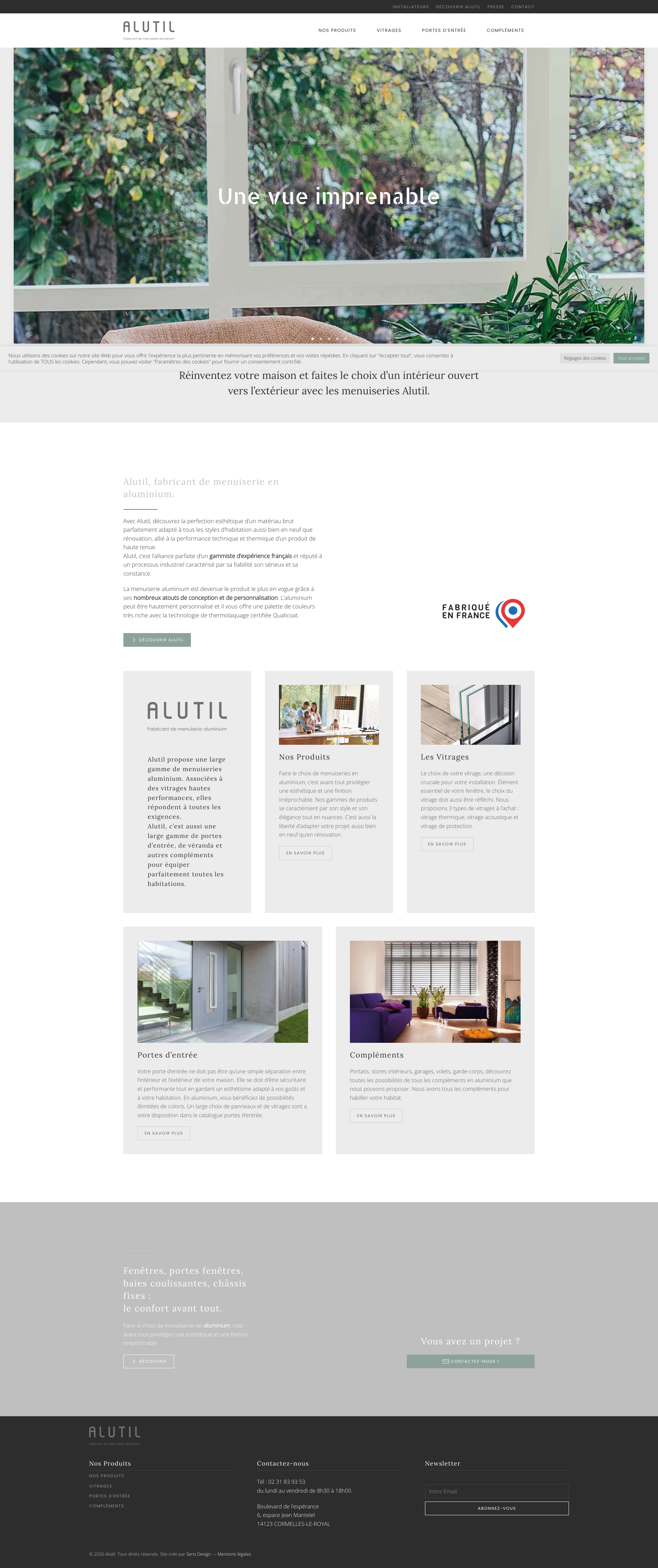 Aperçu du site