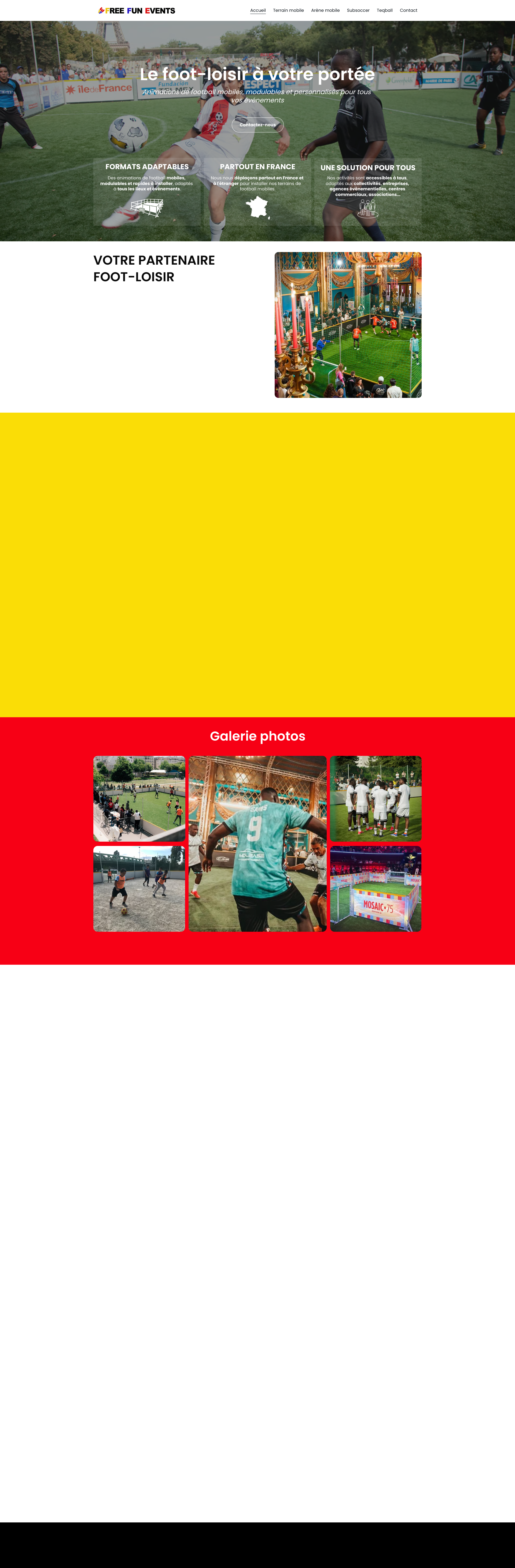Aperçu du site