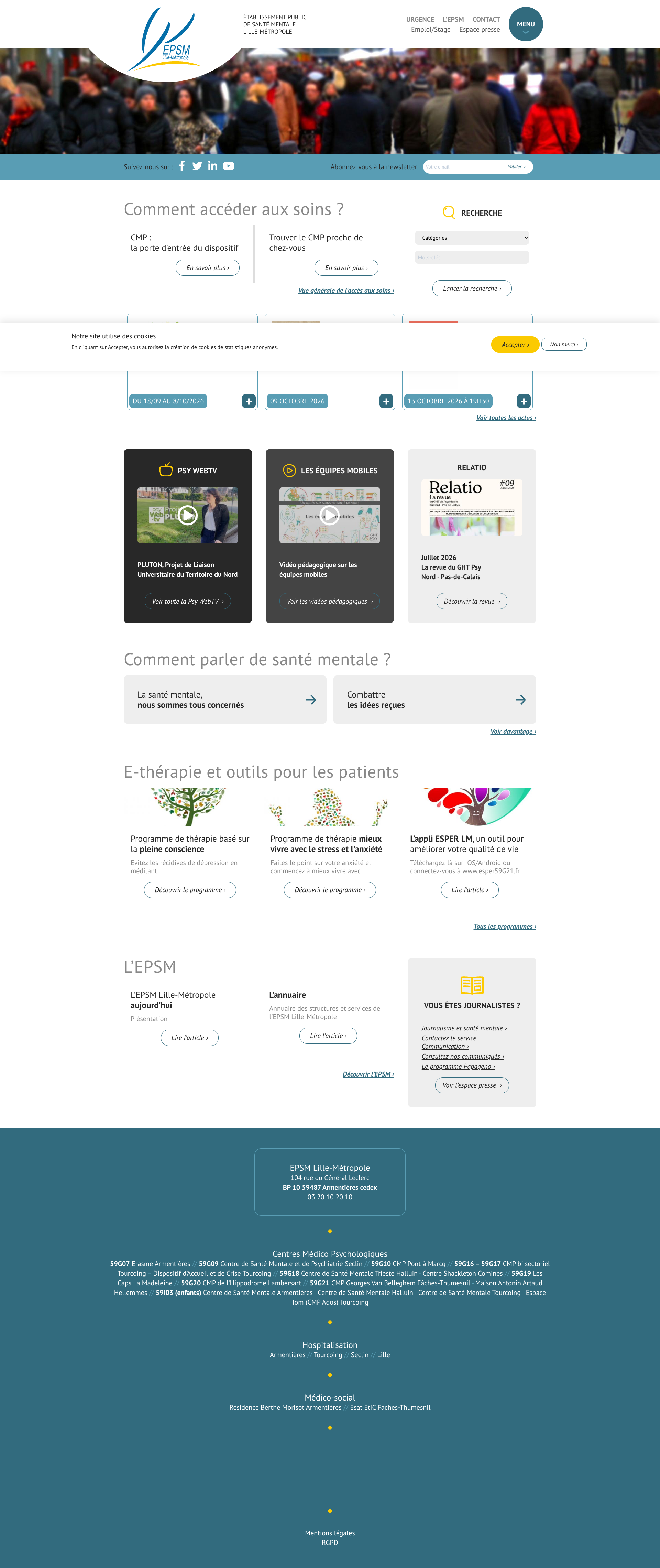 Aperçu du site
