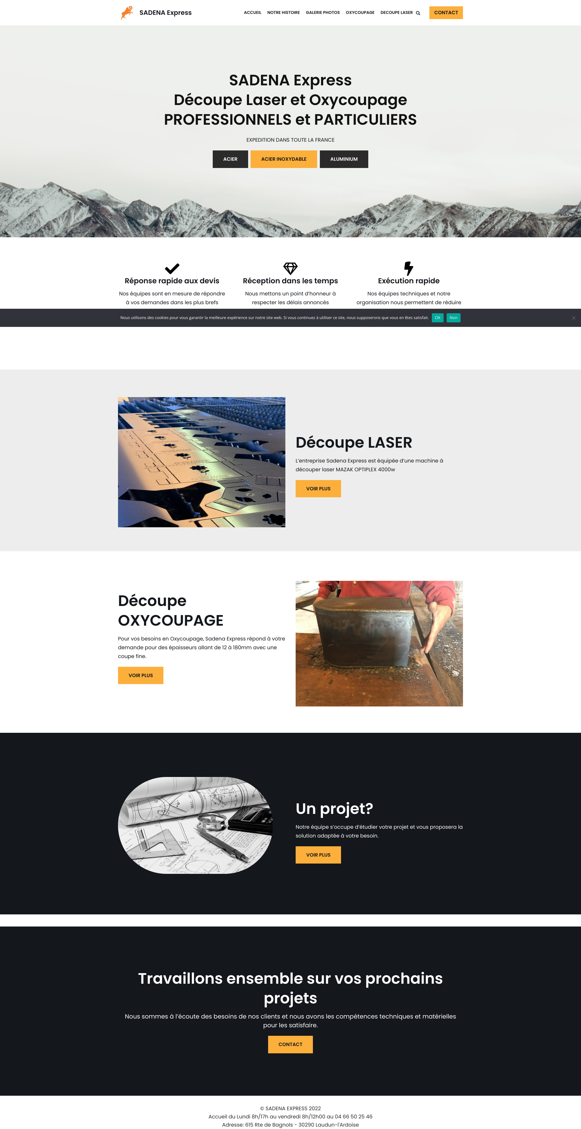 Aperçu du site