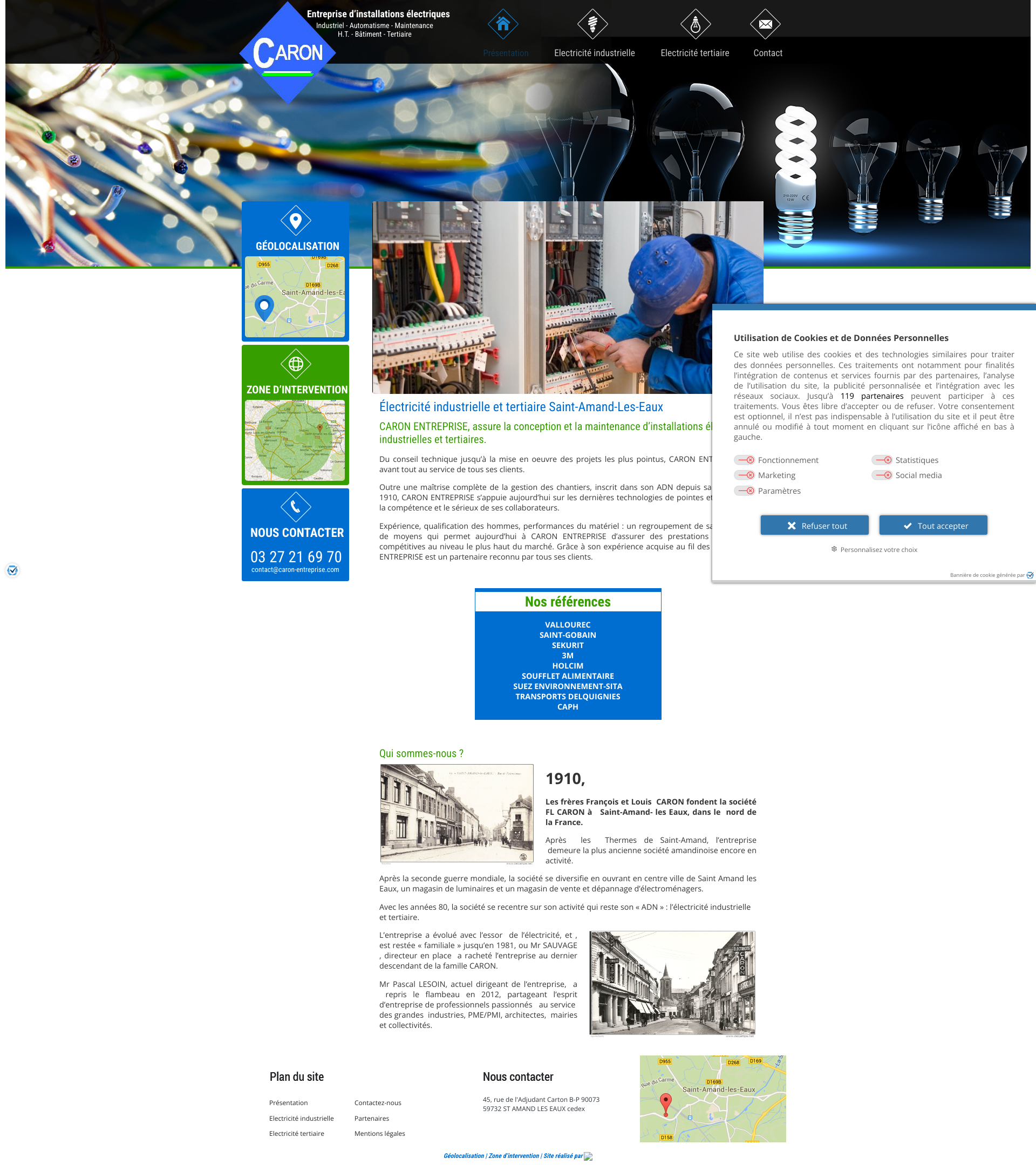 Aperçu du site