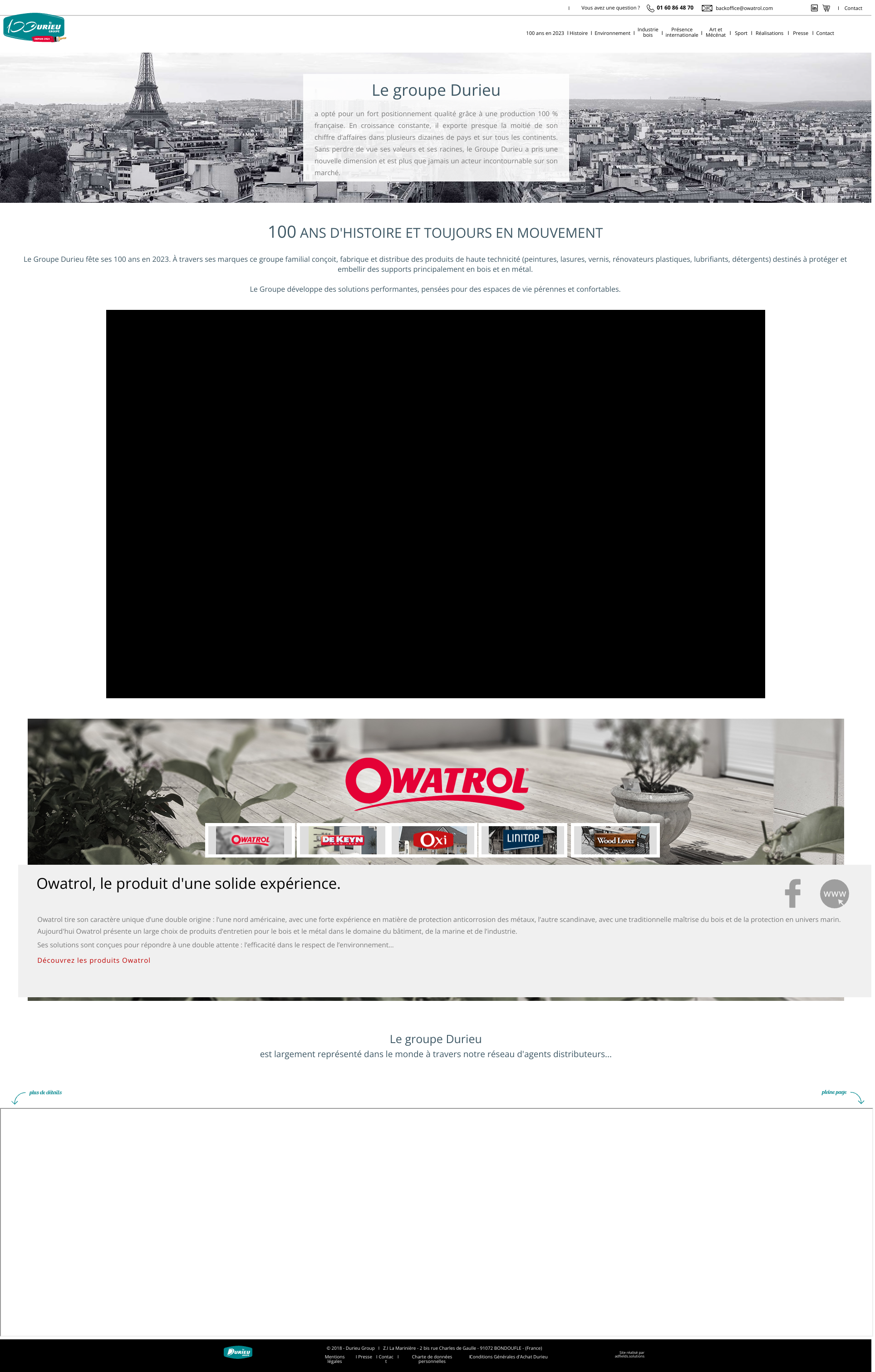 Aperçu du site