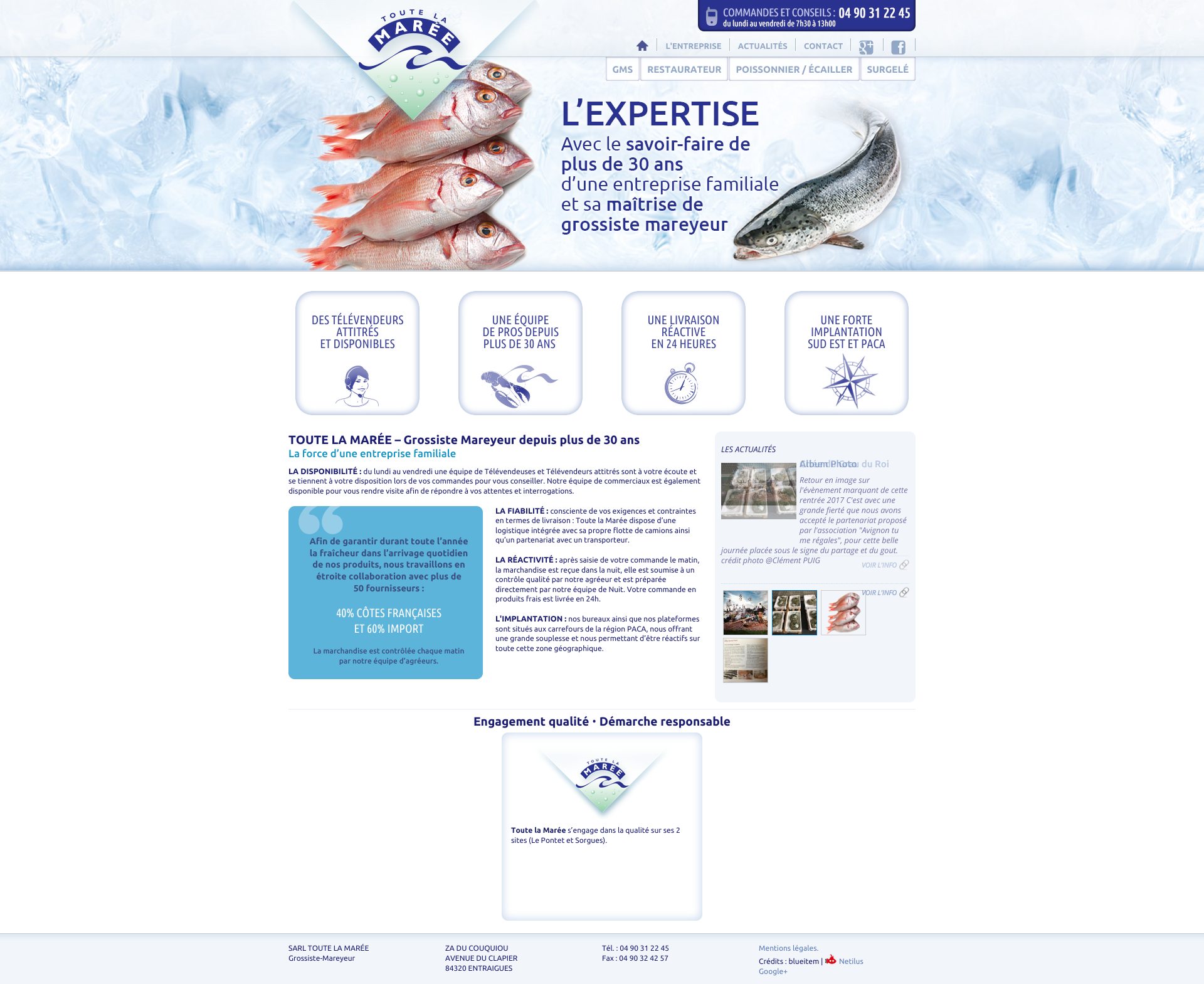 Aperçu du site