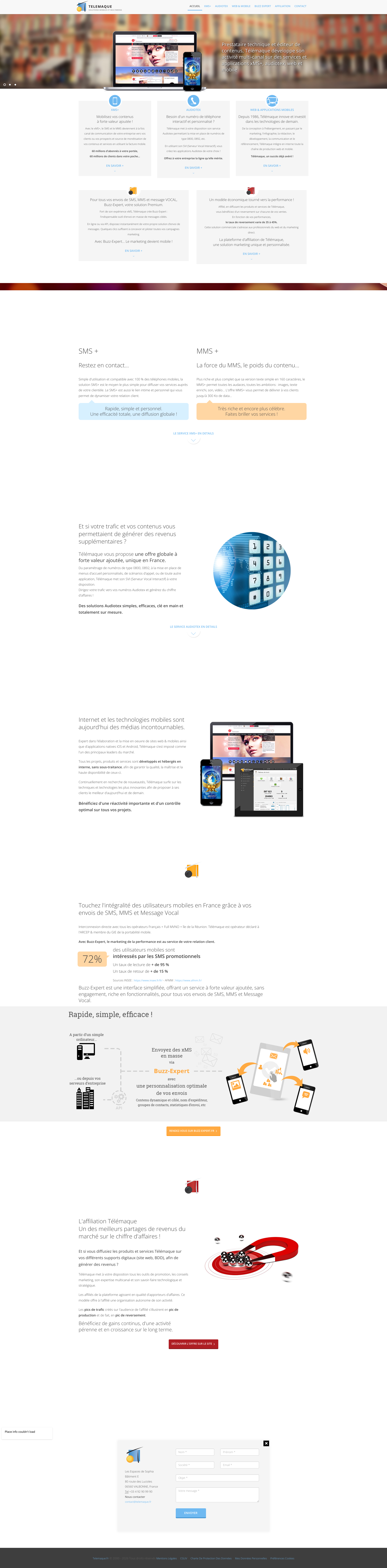 Aperçu du site