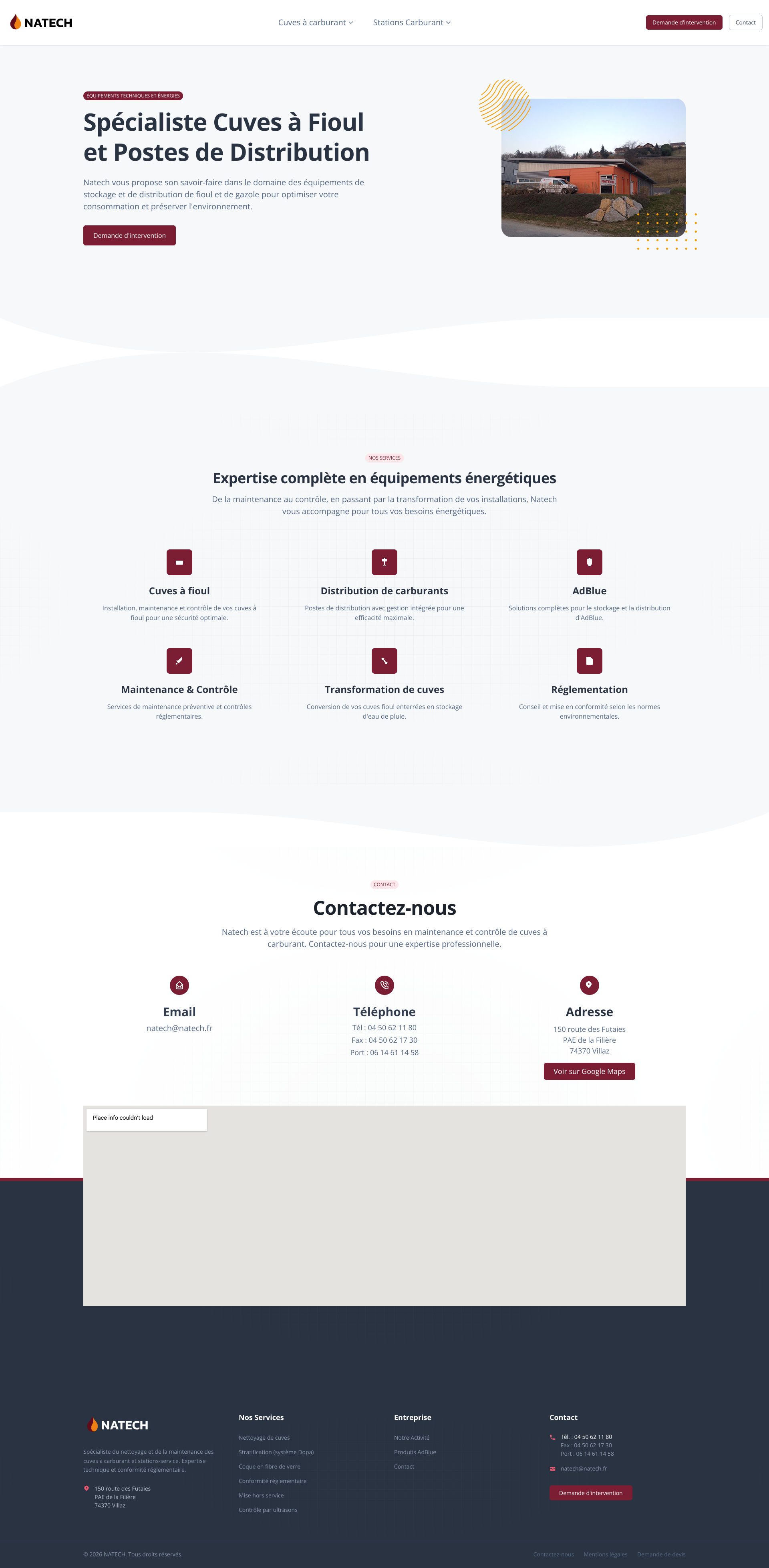Aperçu du site