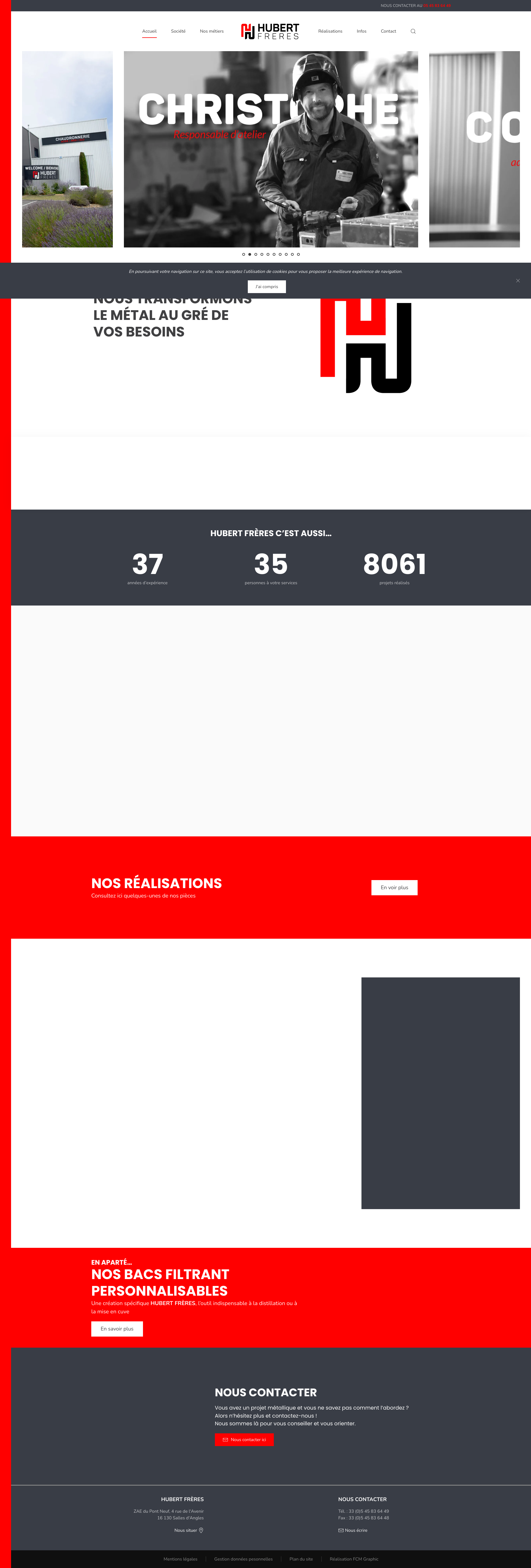 Aperçu du site