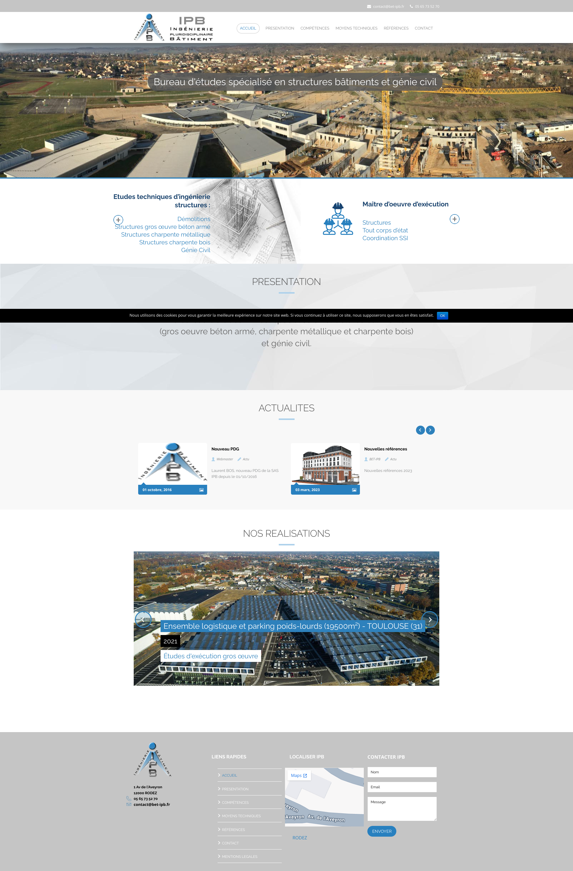 Aperçu du site
