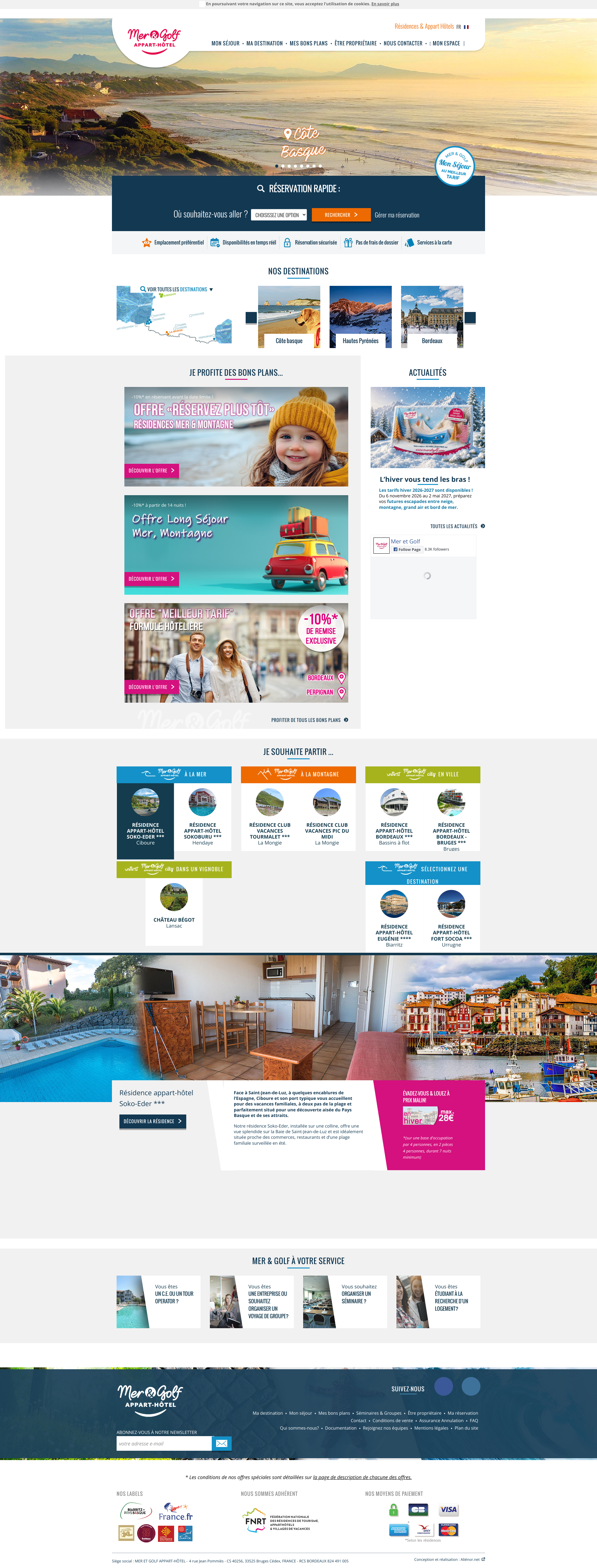 Aperçu du site